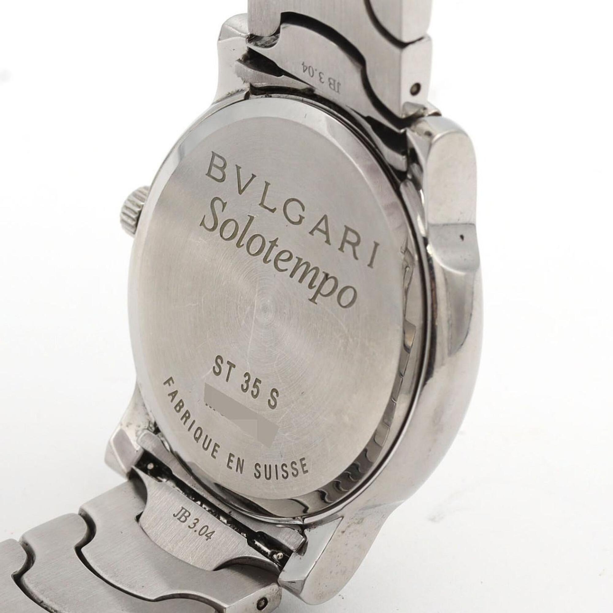 Bulgari Solotempo ST35S ST35C6SSD Stainless Steel Quartz Watch