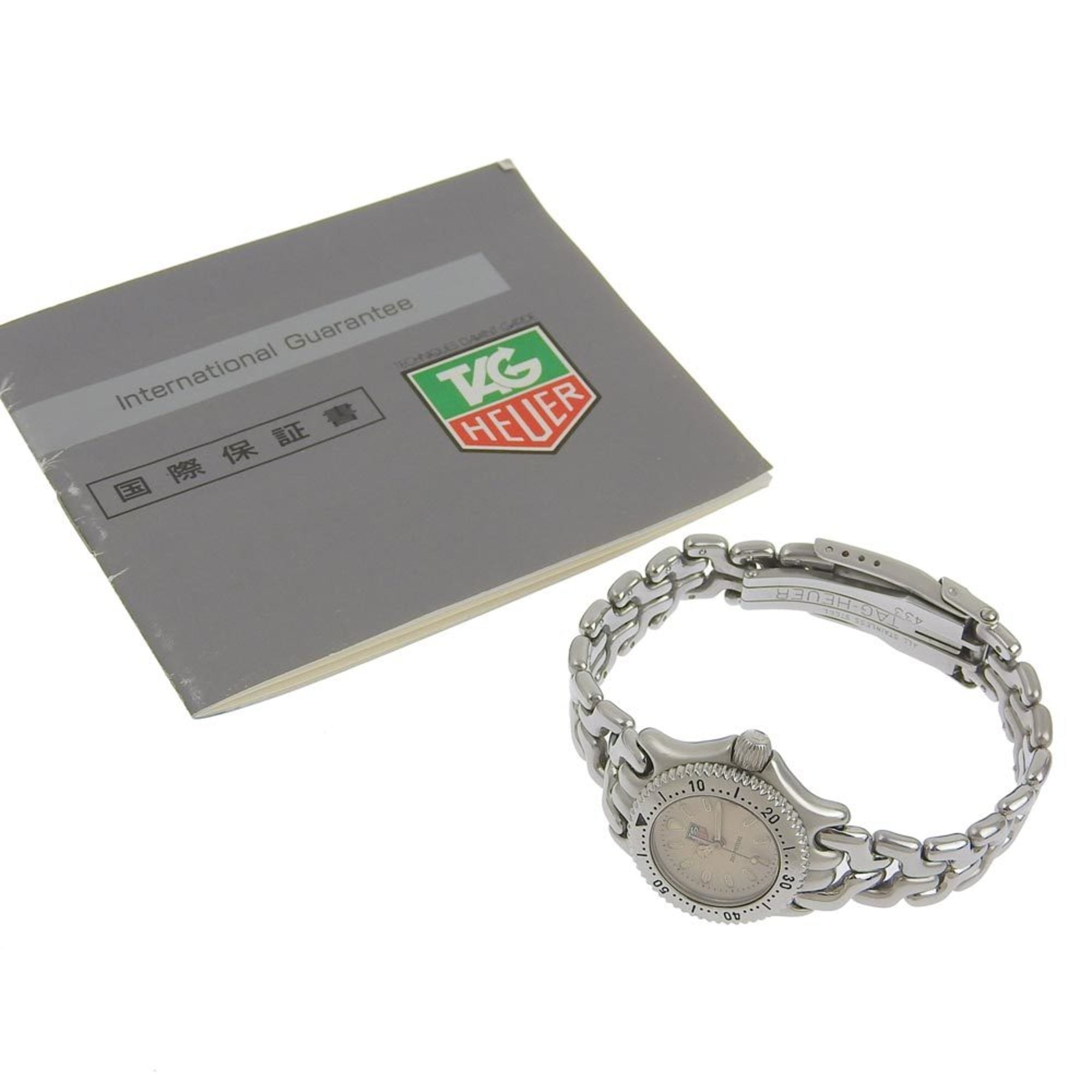 Tag Heuer TAG HEUER Cell Professional DamenQuarz-Armbanduhr mit BatterieCreme Zifferblatt, S99 008M