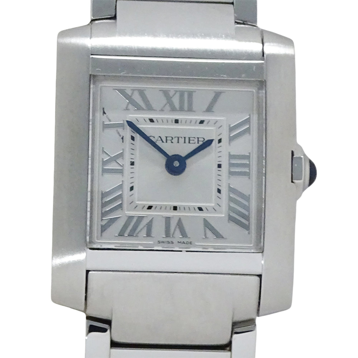 Cartier Tank Française SM WSTA0065 Silber Zifferblatt 20 mm Uhr