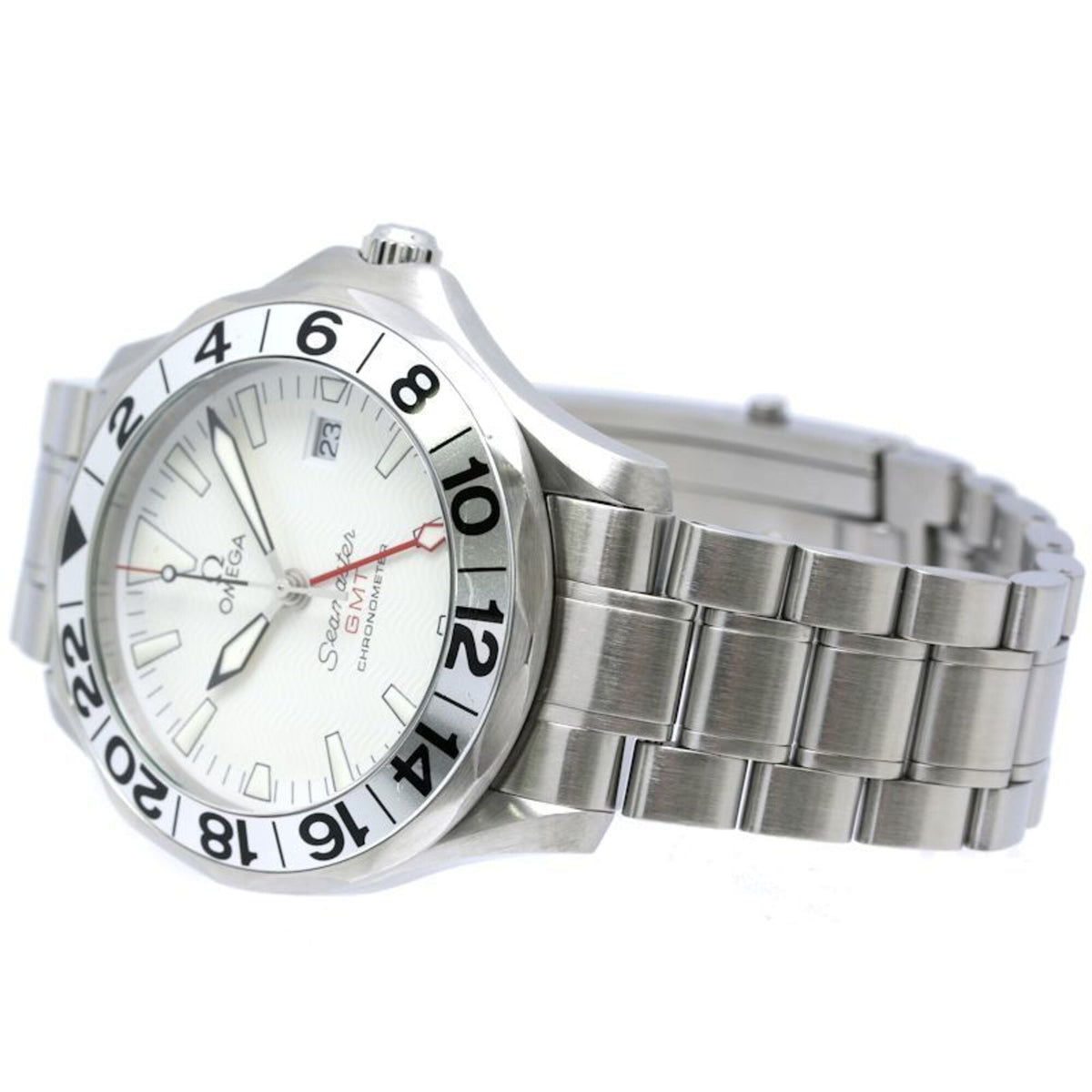 Omega Seamaster GMT 2538.20.00 White Dial 41mm Watch