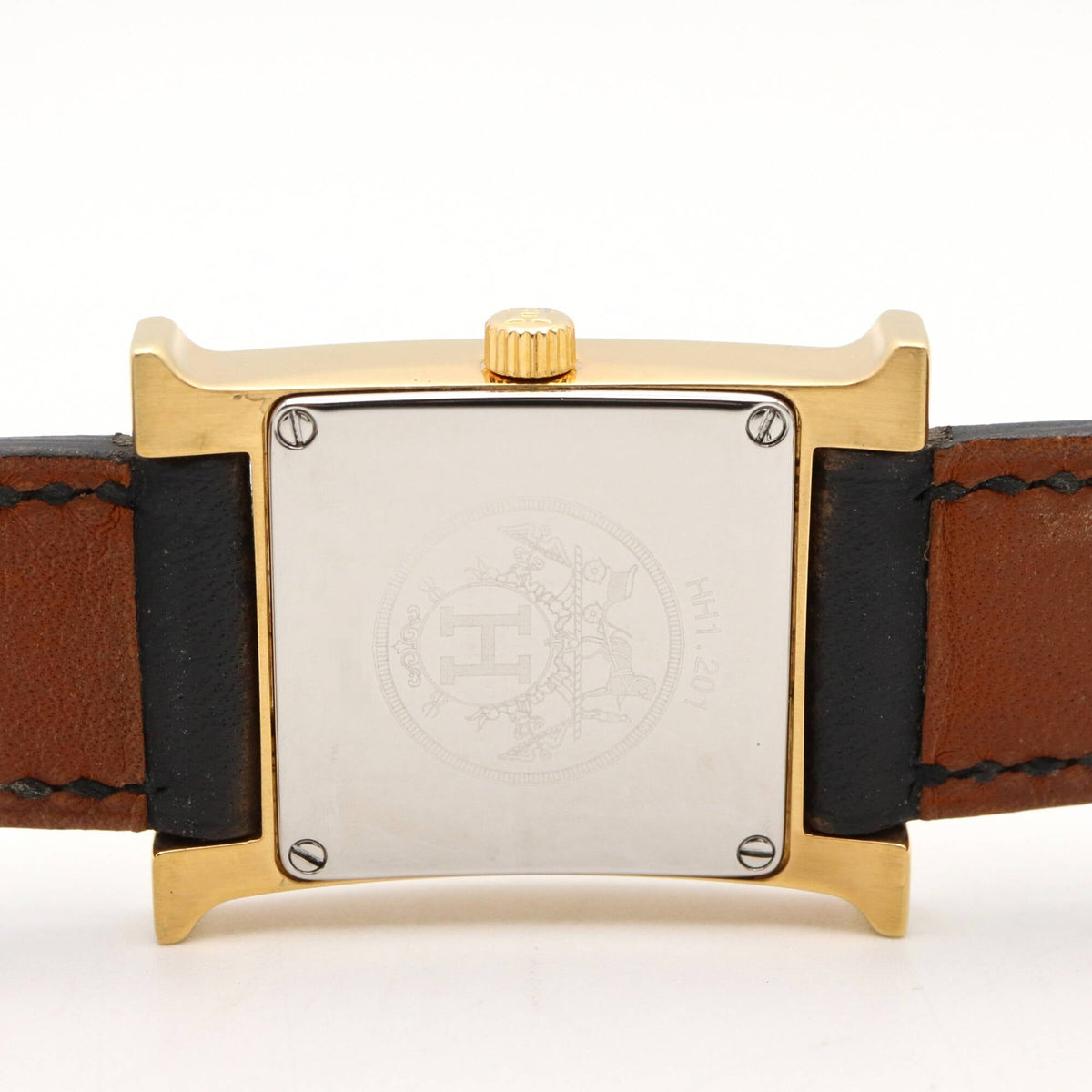 Hermes H- HH1.201 Horloge met witte wijzerplaat, 21 mm