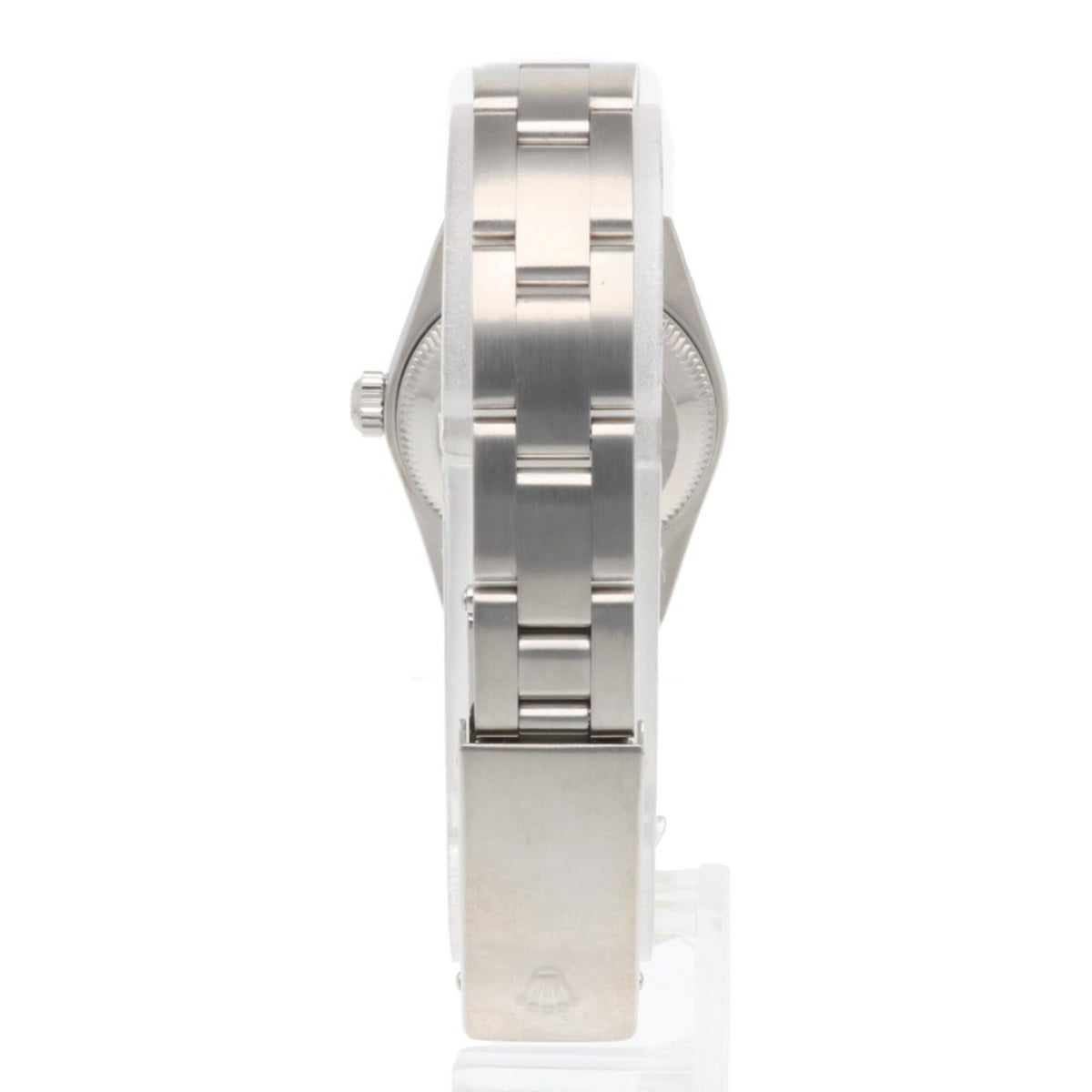 Rolex Oyster Perpetual horloge met blauwe wijzerplaat, 25 mm