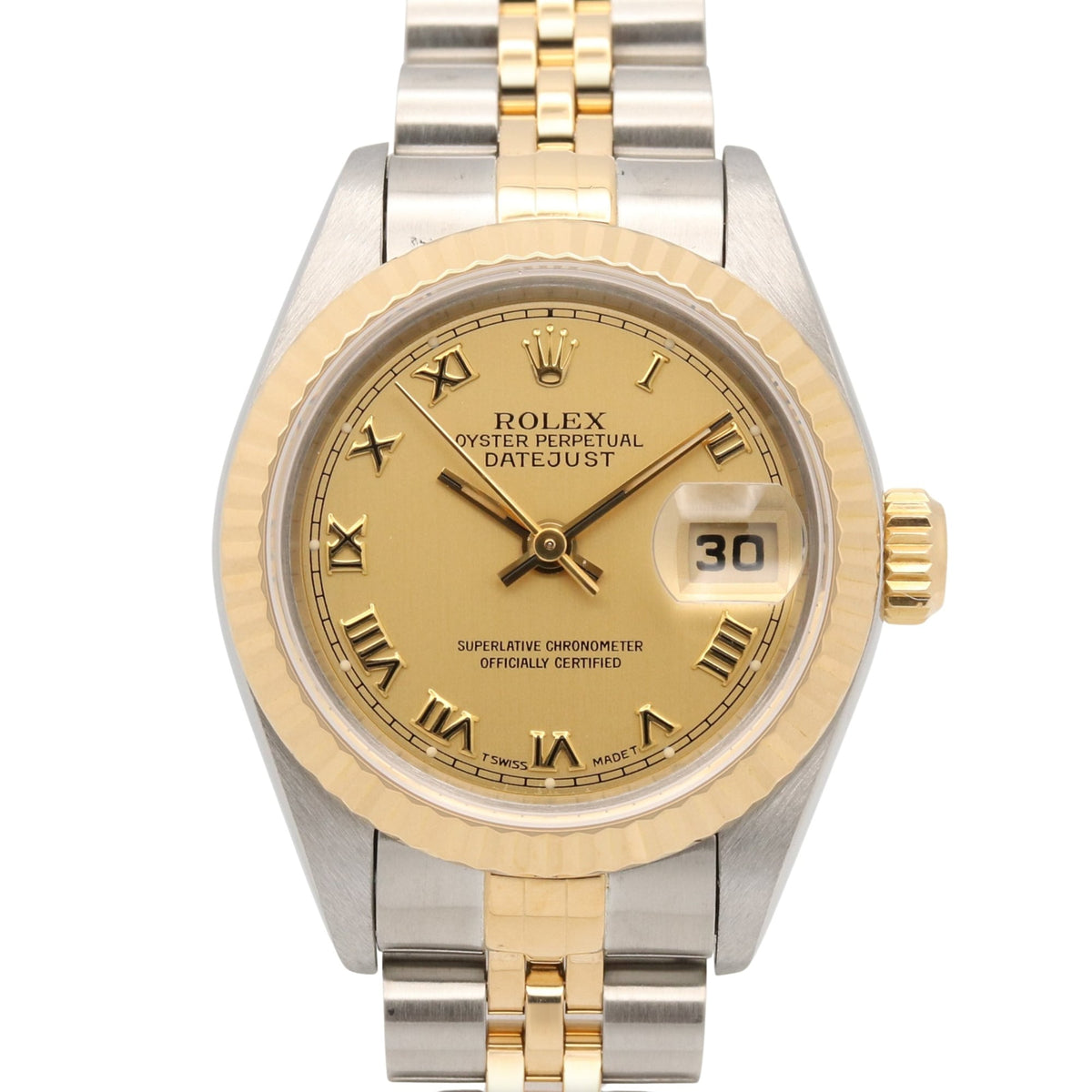 Rolex Datejust S-series 18K ( 69173 Champagne, Gold Dial 26mm Watch