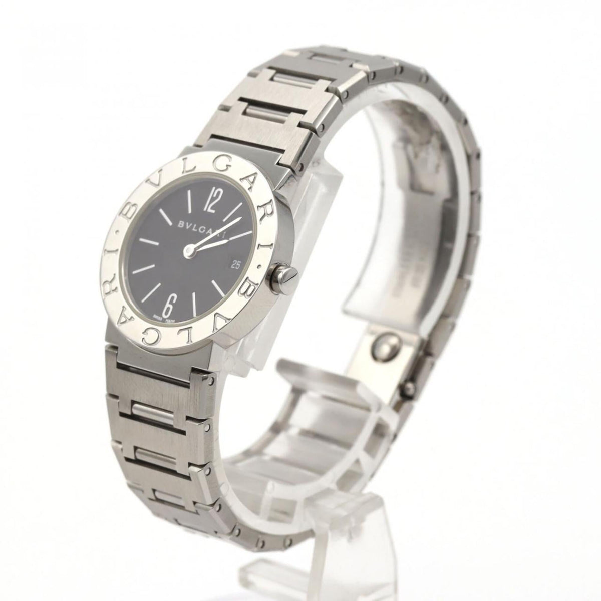 Bvlgari Bulgari Bulgari BB26SSD Black Dial 26mm Watch