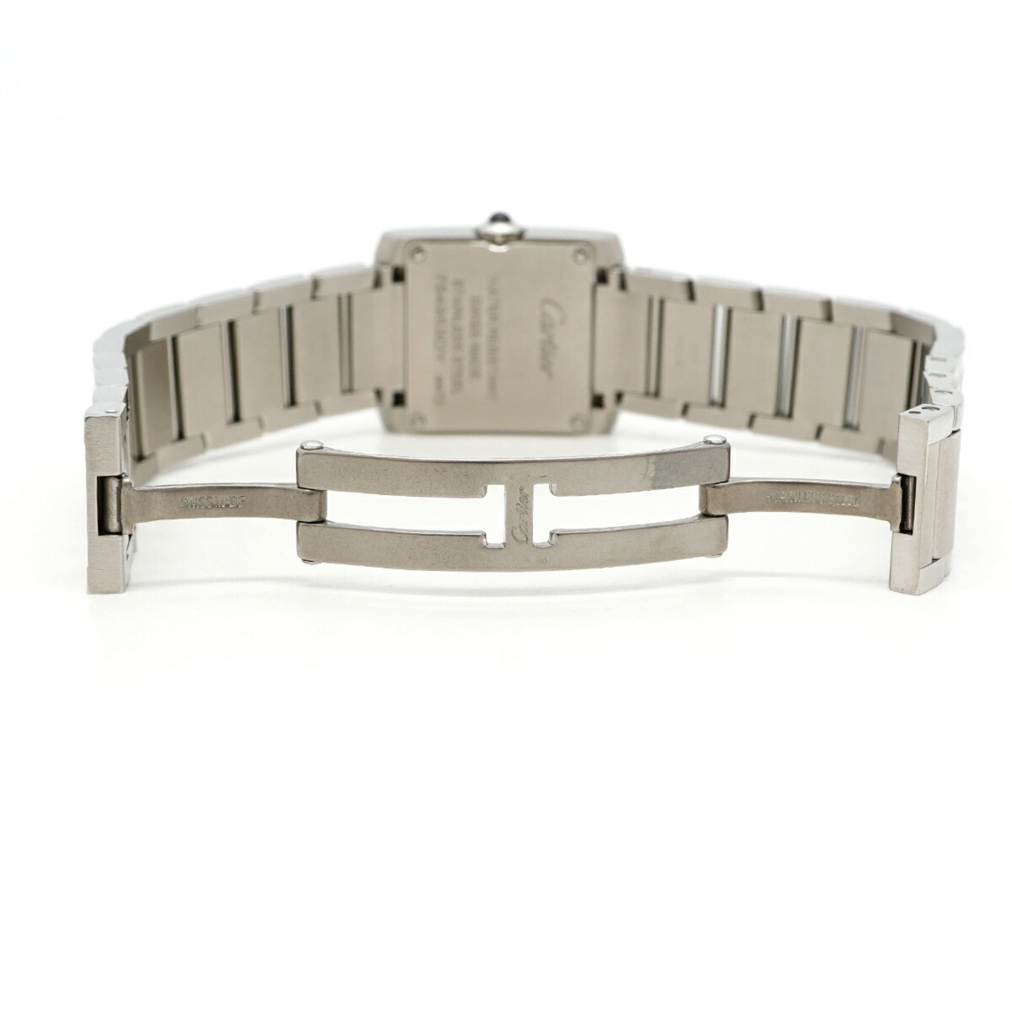 Cartier Tank Française SM WSTA0065 Damenuhr mit Silber Zifferblatt
