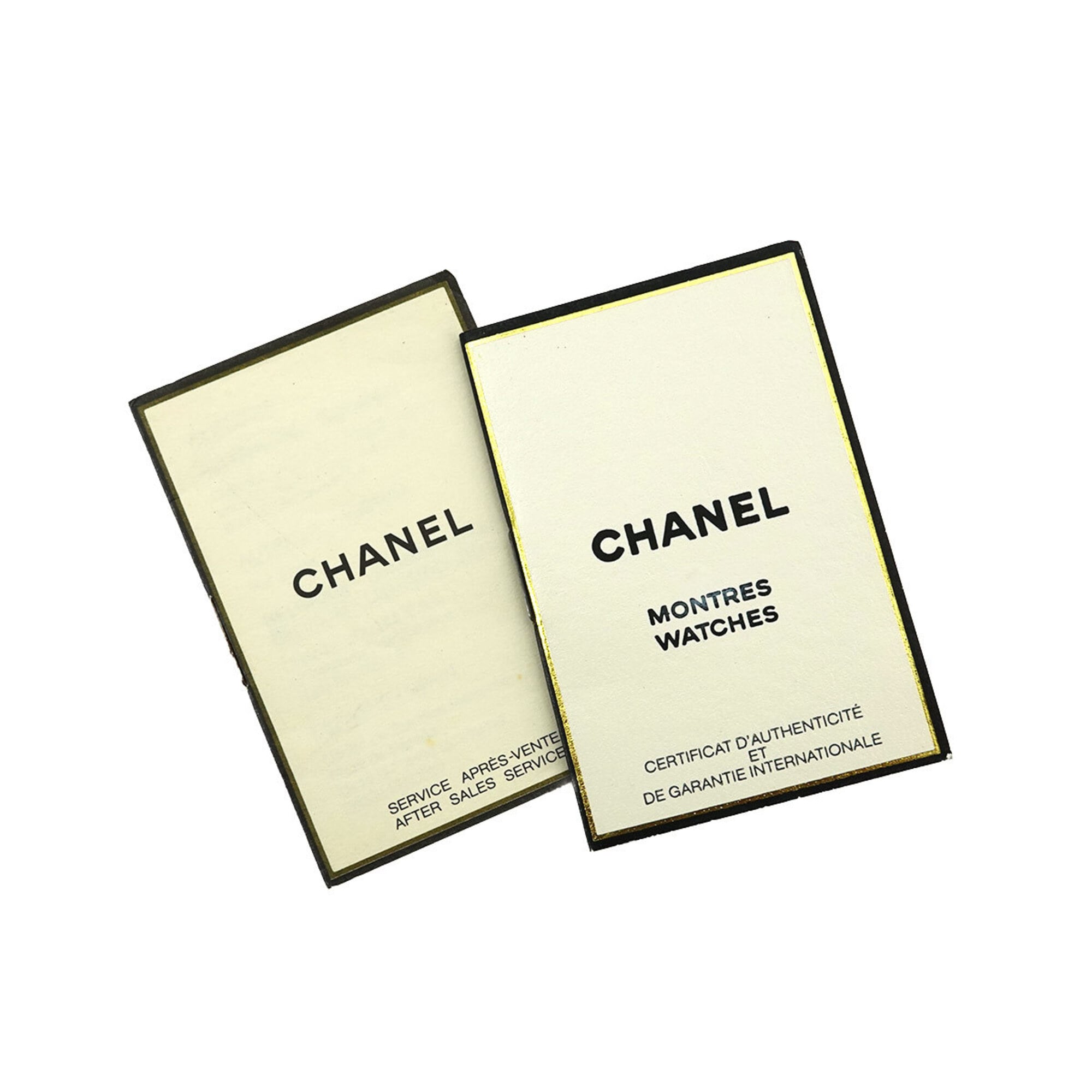 Chanel Premiere Large Size H0001 Women's Watch Black Gold Quartz
