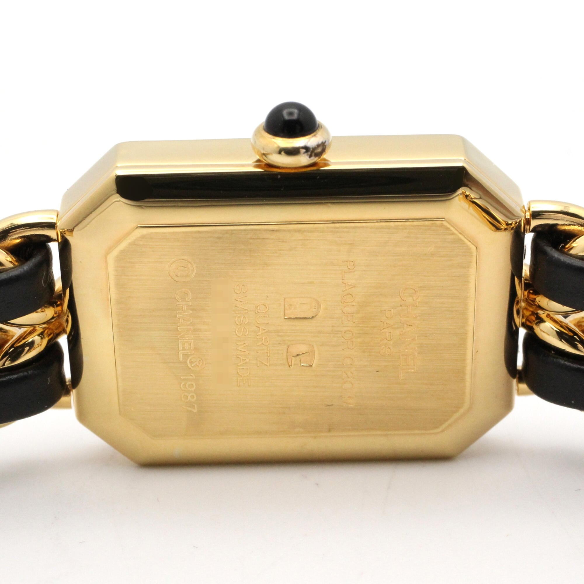 Chanel CHANEL Première M H0001 horloge met zwarte wijzerplaat, 20 mm