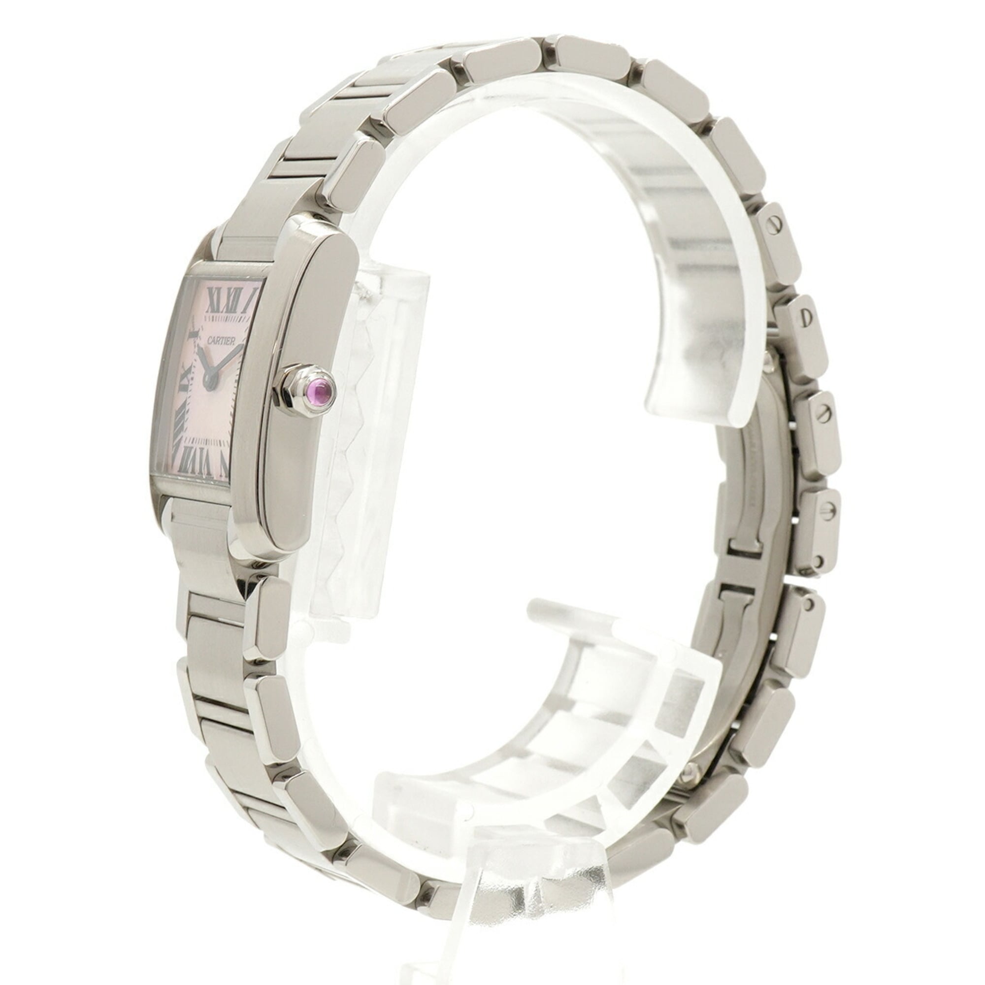 Cartier Tank FranÃ§aise SM W51028Q3 Pink Dial Women's Watch