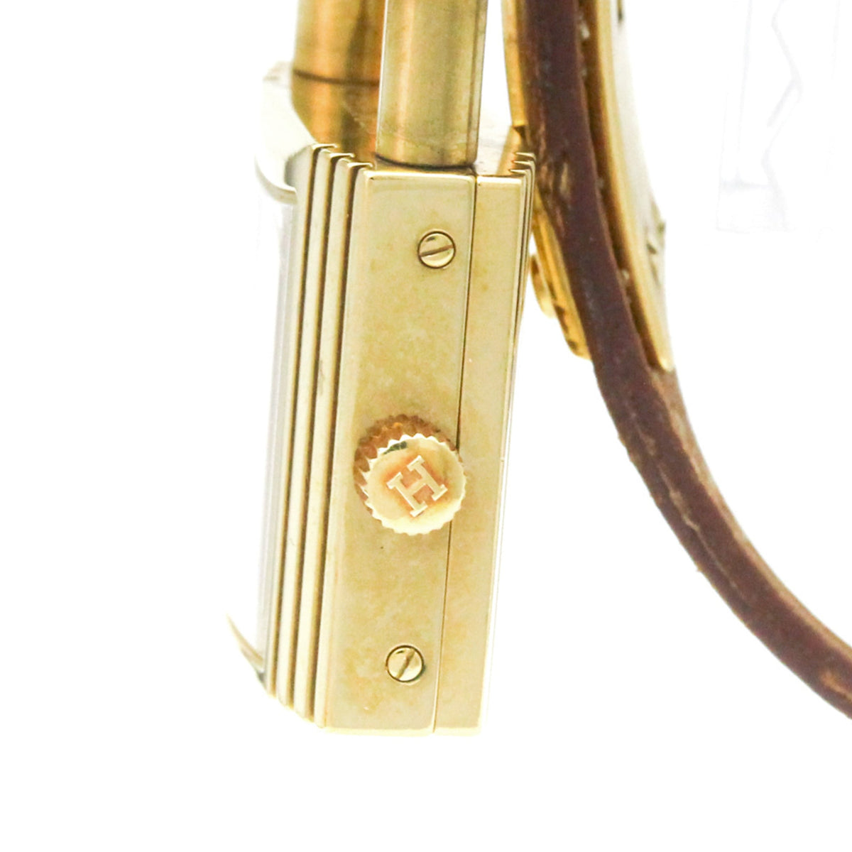 Hermes Kelly-horloge met gouden wijzerplaat, 20 mm