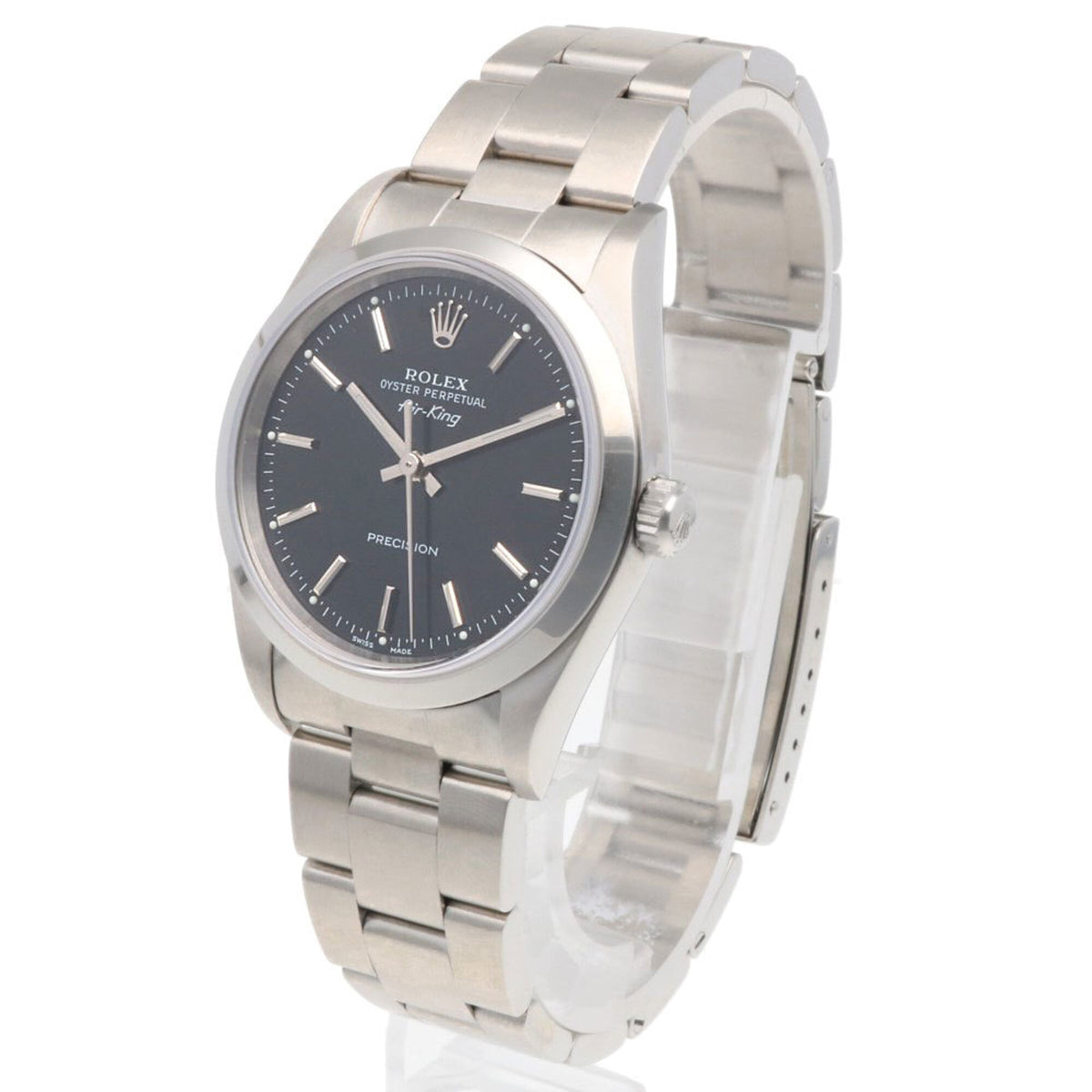 Rolex Air-King Oyster Perpetual 14000 Black Dial 34mm Watch