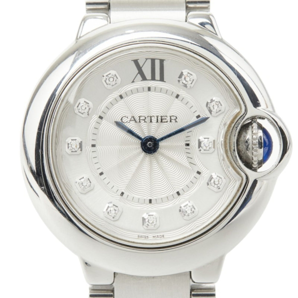 Montre Cartier Ballon Bleu SM à cadran argenté, 28 mm