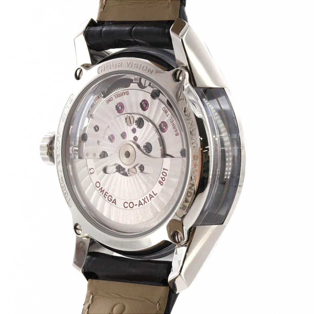 Omega De Ville Hour Vision Jahreskalender 431.33.41.22.02.001 Silber Zifferblatt 41 mm Uhr