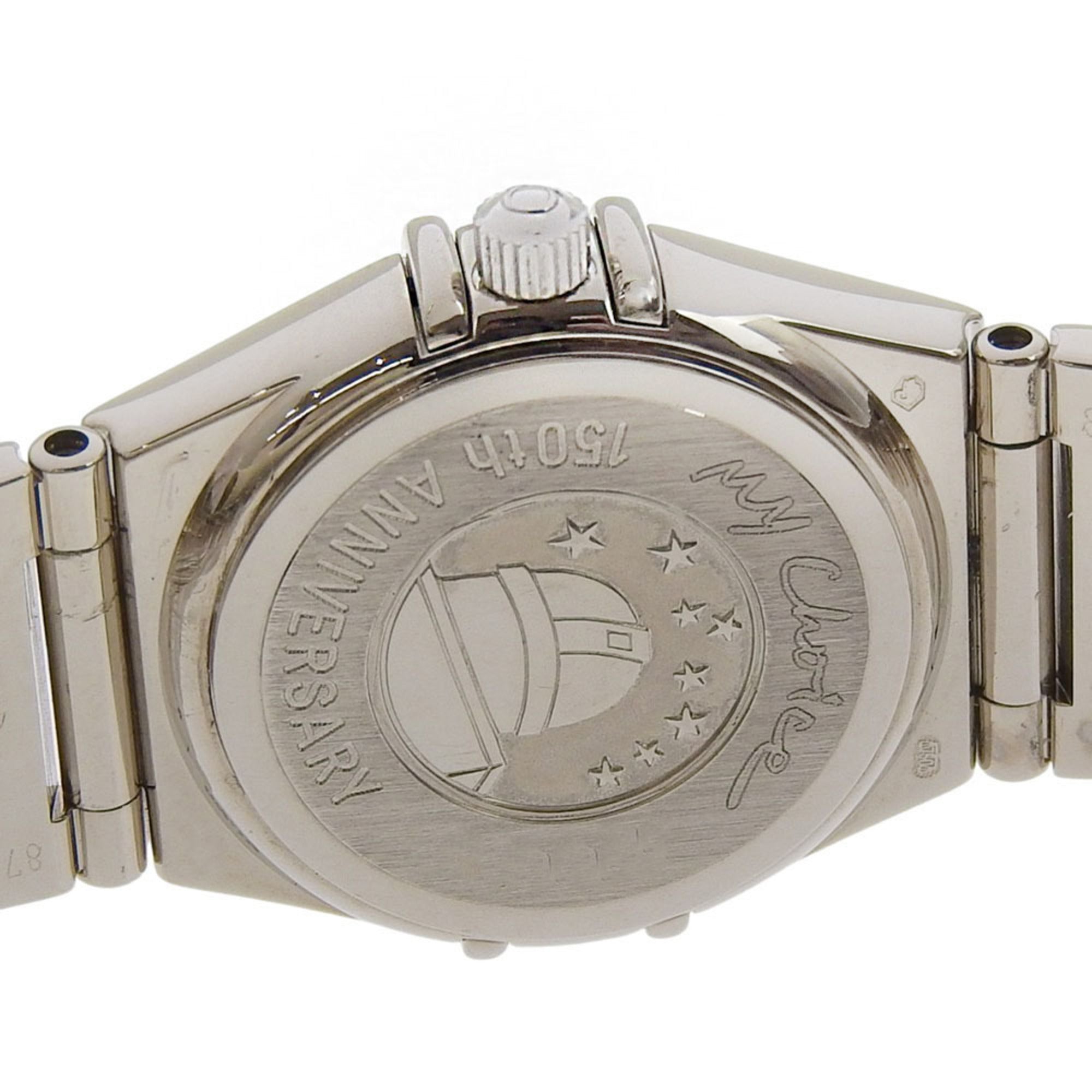 Neu Omega Constellation Mini „My Choice“ 1165 76, Perlmuttzifferblatt, 18 Karat Weißgold, 64,3 gQuarz Limitierte Auflage zum 150-jährigen Jubiläum (999 Exemplare)