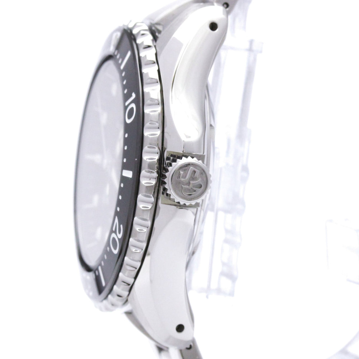 Grand Seiko SBGA229 (9R65-0AM0) horloge met zwarte wijzerplaat, 44 mm