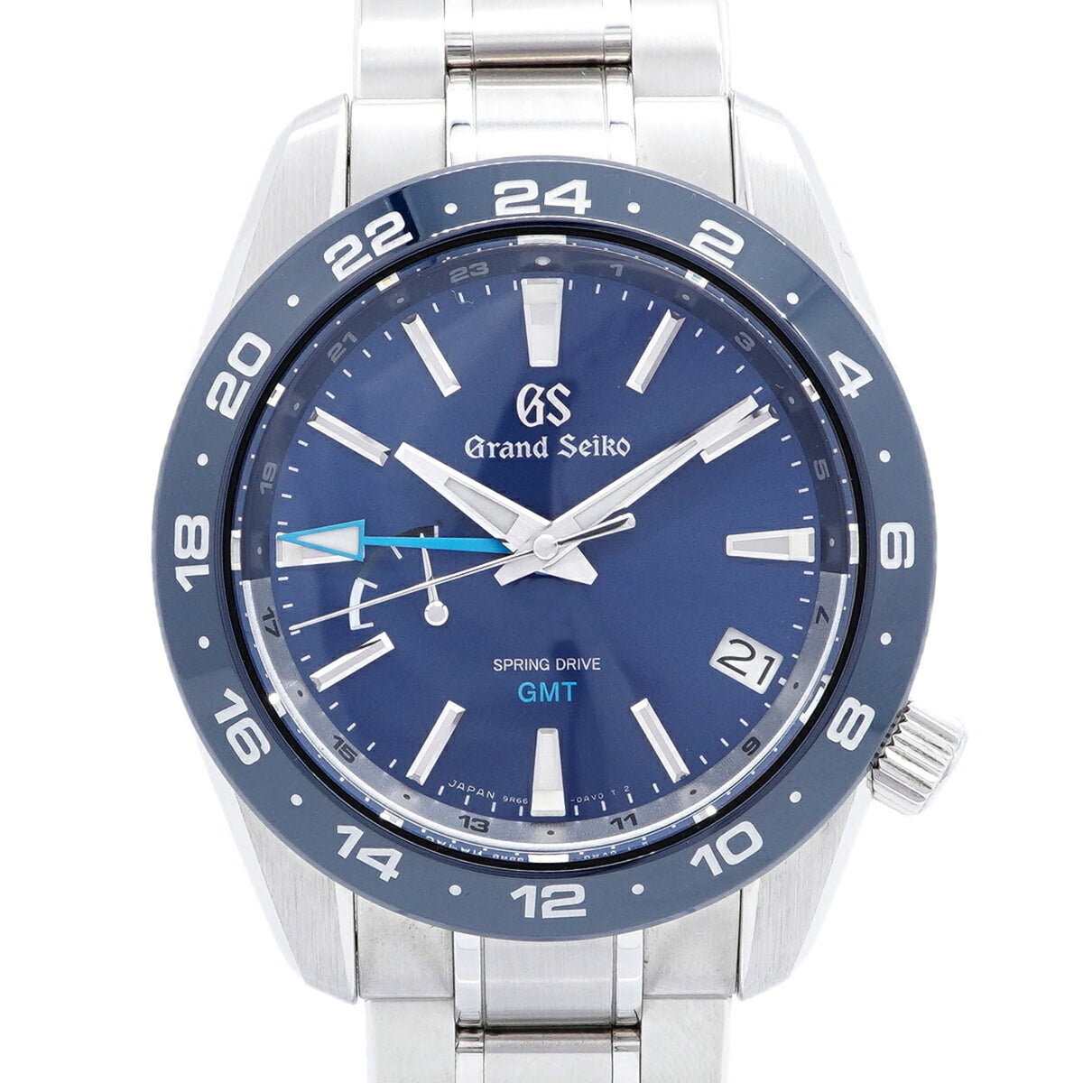 Montre Grand Seiko Collection Grand Sport Gmt Spring Drive SBGE255/9R66-0BB0 Cadran bleu 40mm