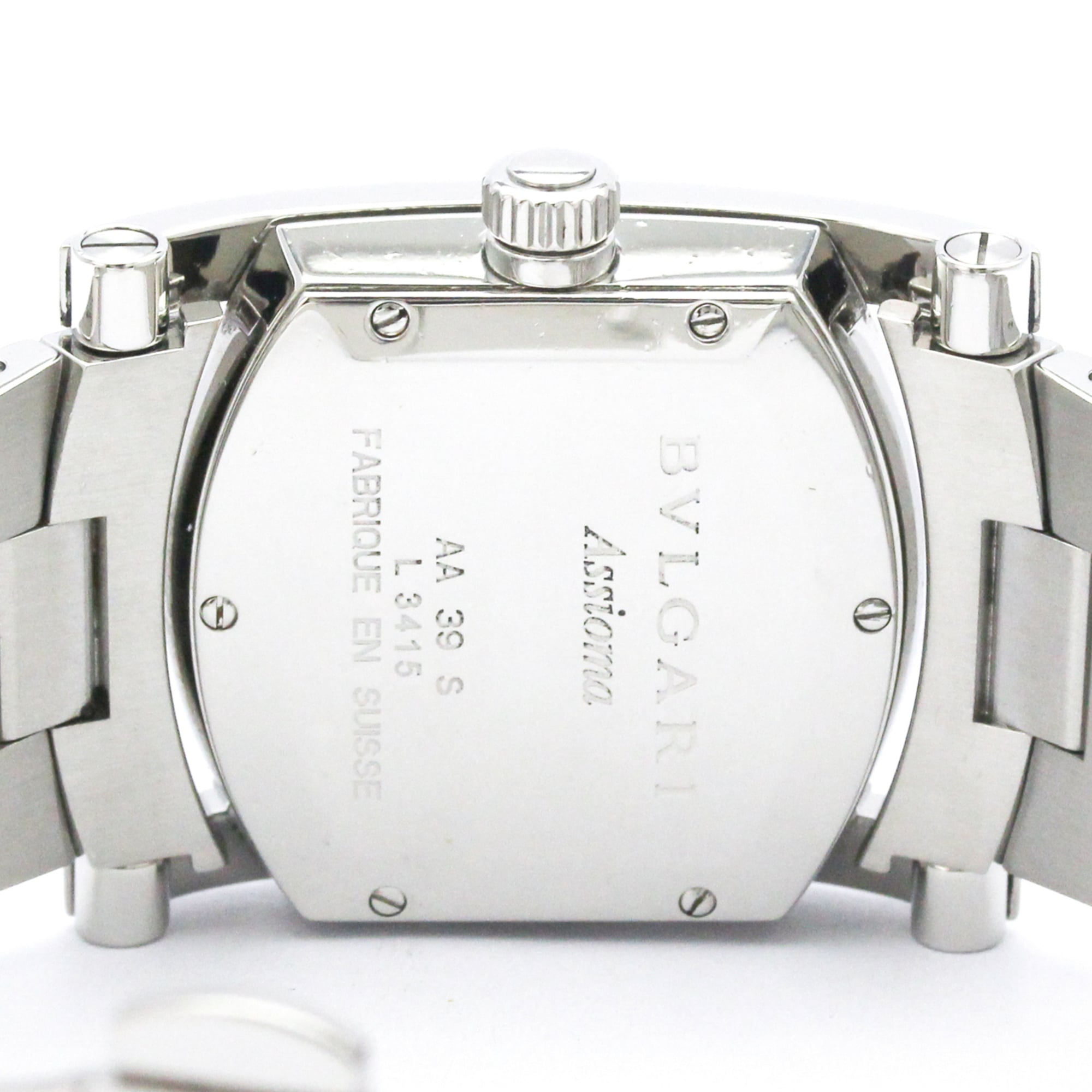 BVLGARI　AA39S BVLGARI Assioma Stainless Steel Quartz Unisex Watch AA39S