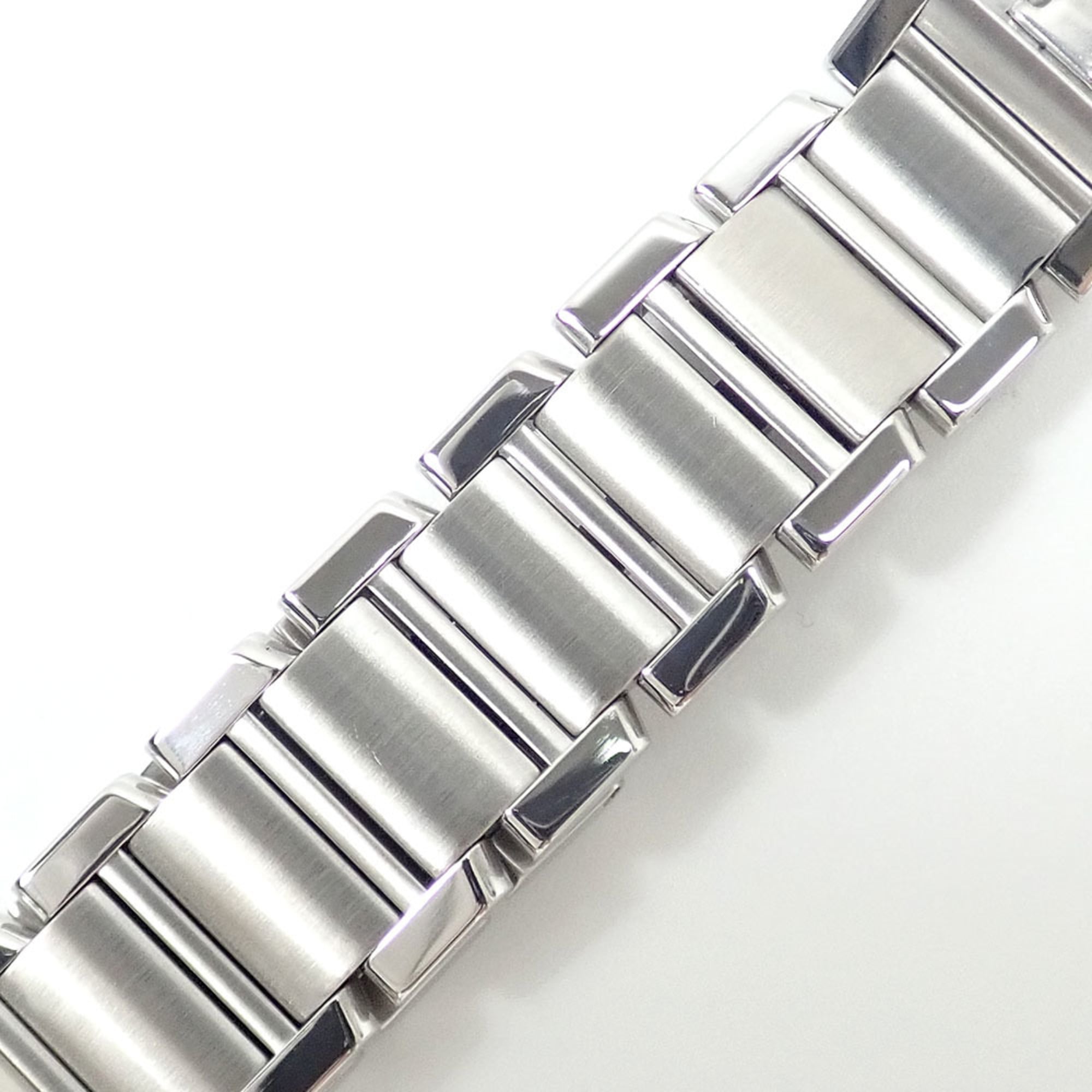Cartier Tank FranÃ§aise SM Ladies Quartz Stainless Steel W51008Q3 Battery Operated