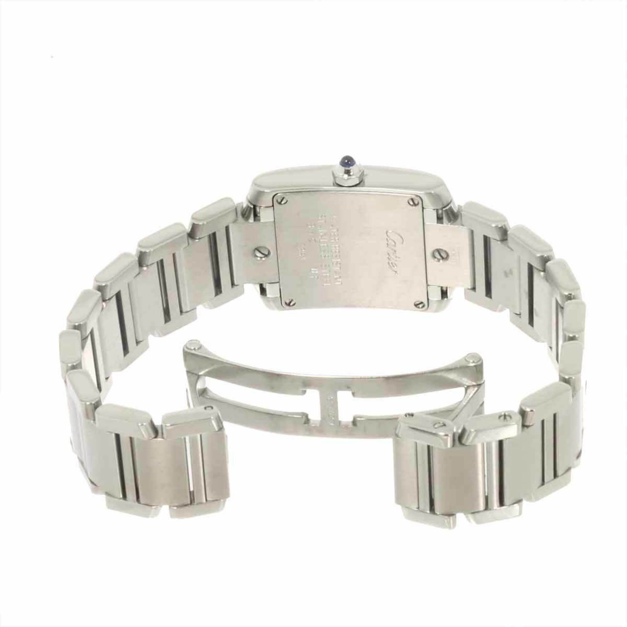 Cartier Tank Francaise SM W51008Q3 Women's Watch, Ivory, Quartz Watch