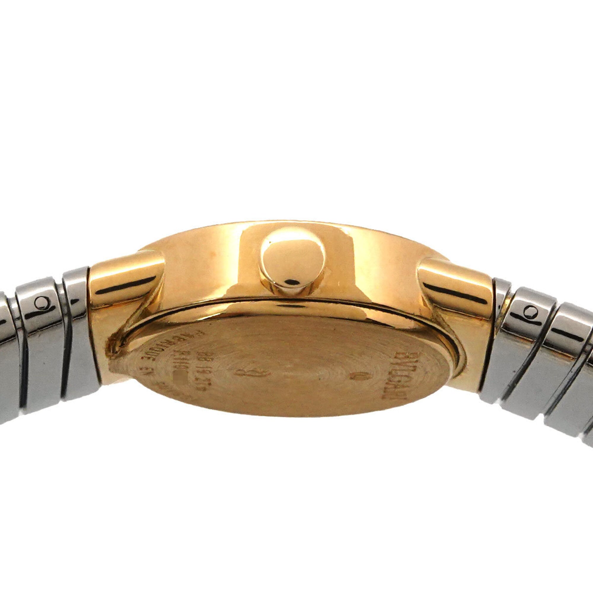 Bulgari Tubogas Combination BB192T Wo Black 18KYG Yellow Gold Quartz