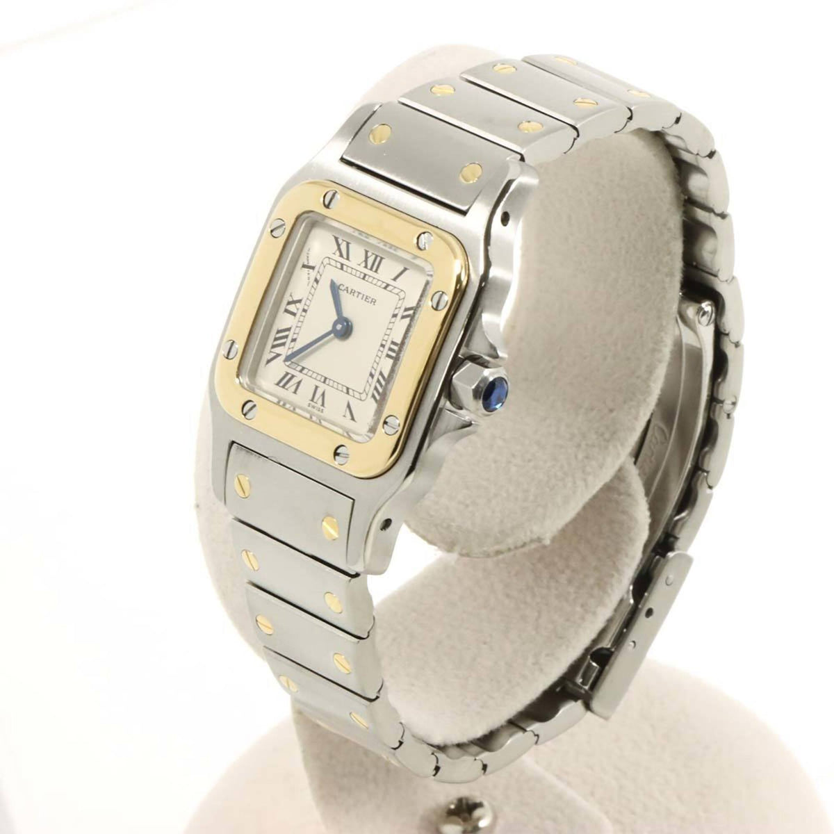 Cartier Santos Galbee SM W20012C4 Ivory Dial 24mm Watch