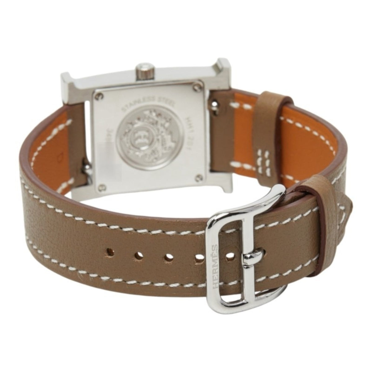 Hermes H- Mini 21mm HH1.201/W403480WW00 White Dial 21mm Watch