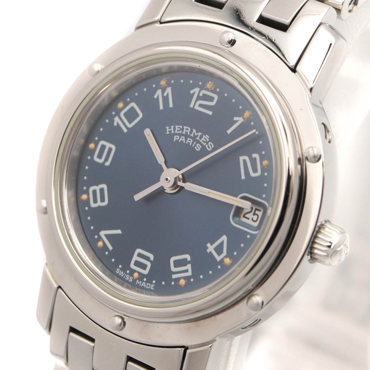 Hermes Clipper CL4.210 Blue Dial 24mm Watch
