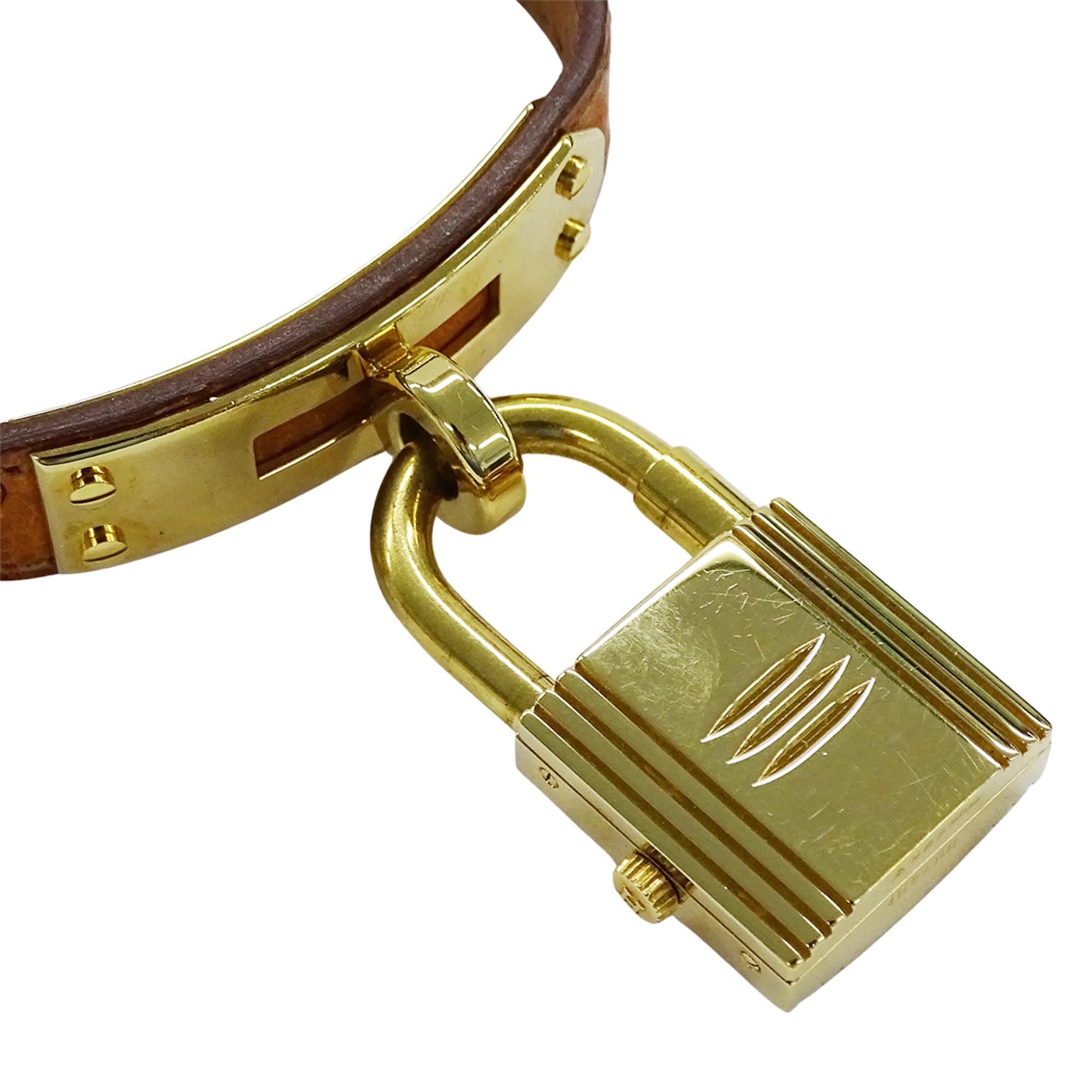 Hermes Kelly KE1.201 Gold Dial 20mm Watch