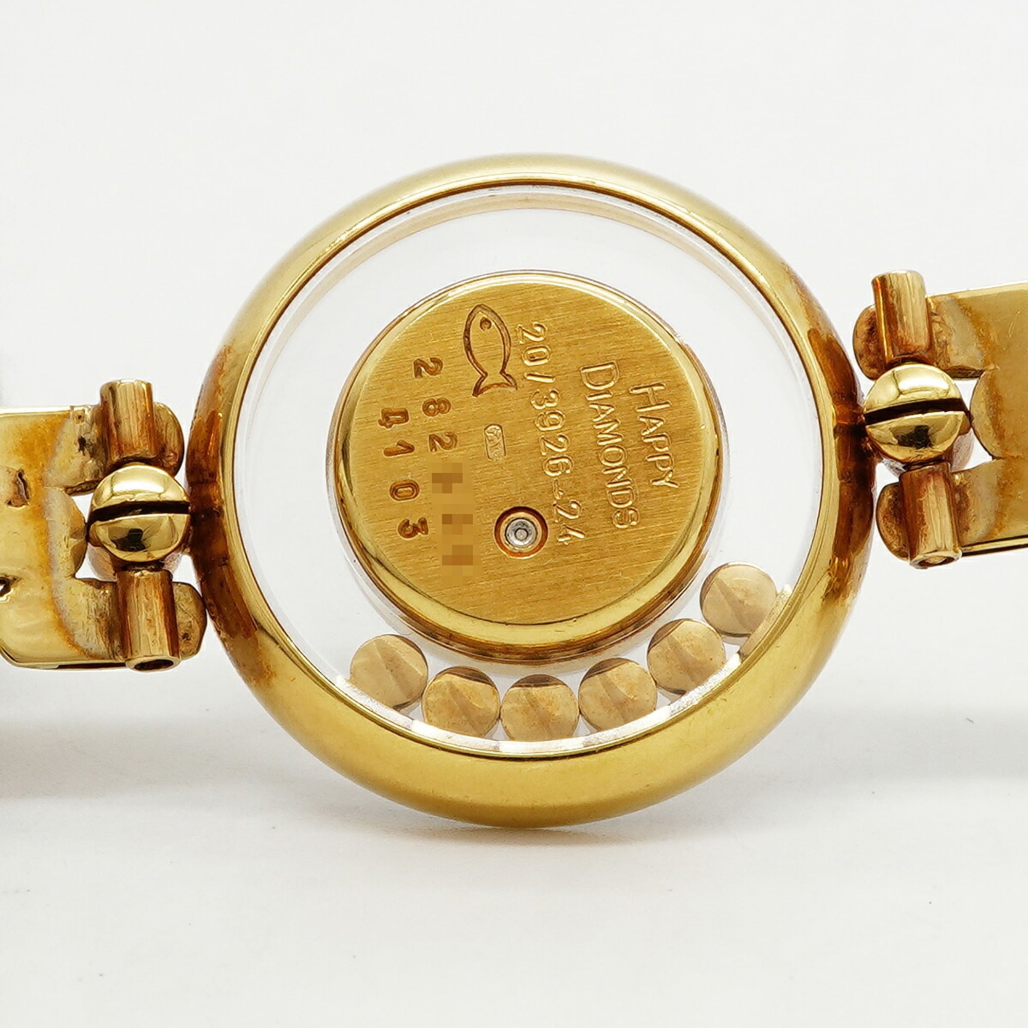 Chopard Happy Diamonds YG 20 3926-24 Gold Dial Wo