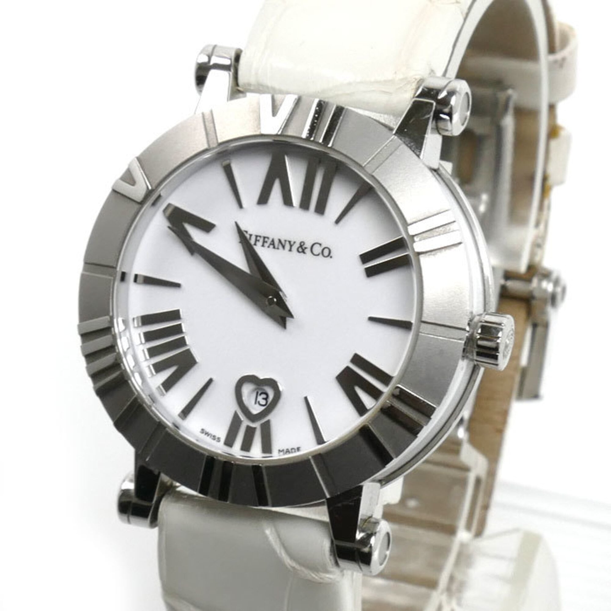 Tiffany Atlas Z1300.11.11.A20A71A White Dial 30mm Watch