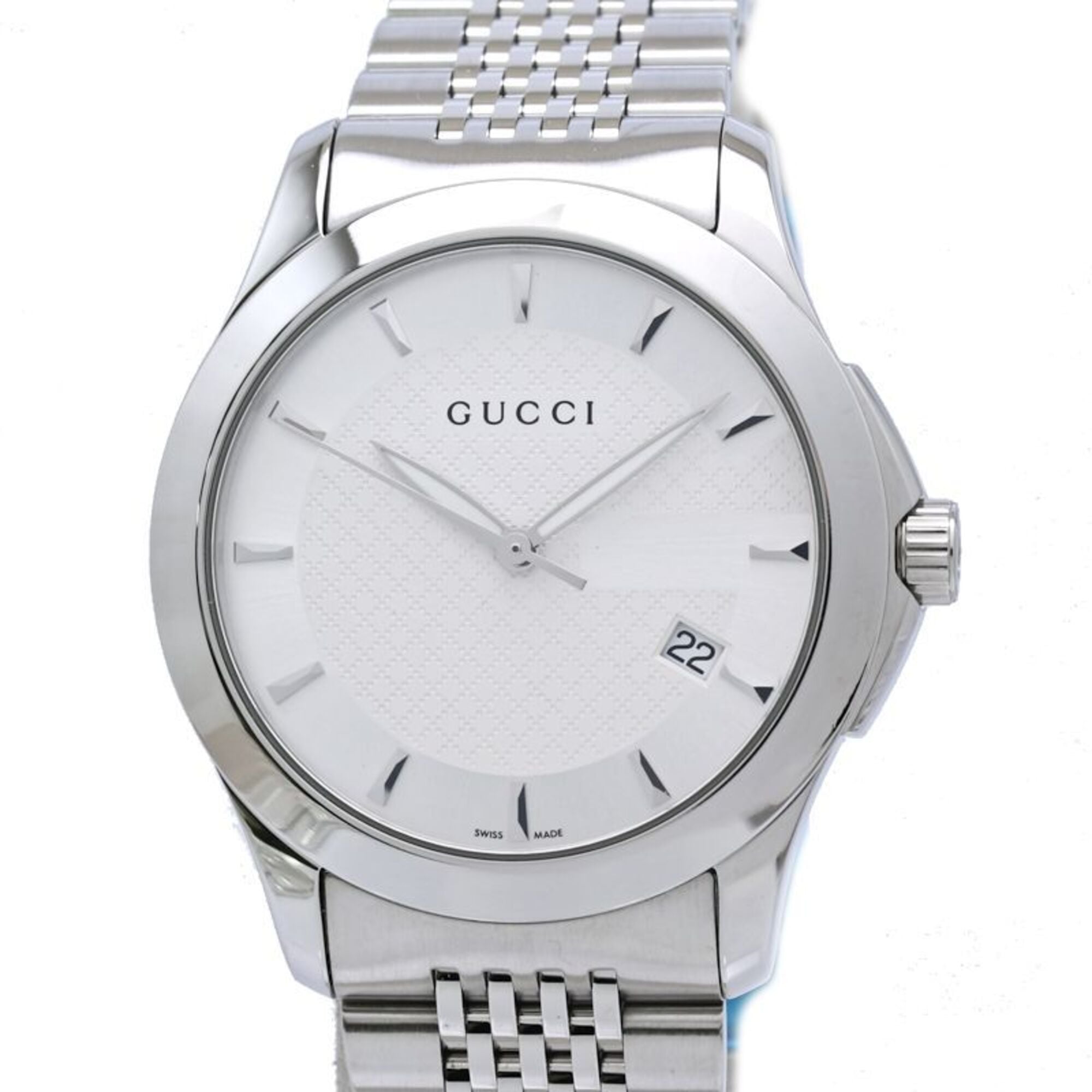 Montre Gucci G-Timeless YA126401 YA126401 126,4 Cadran argenté 39mm