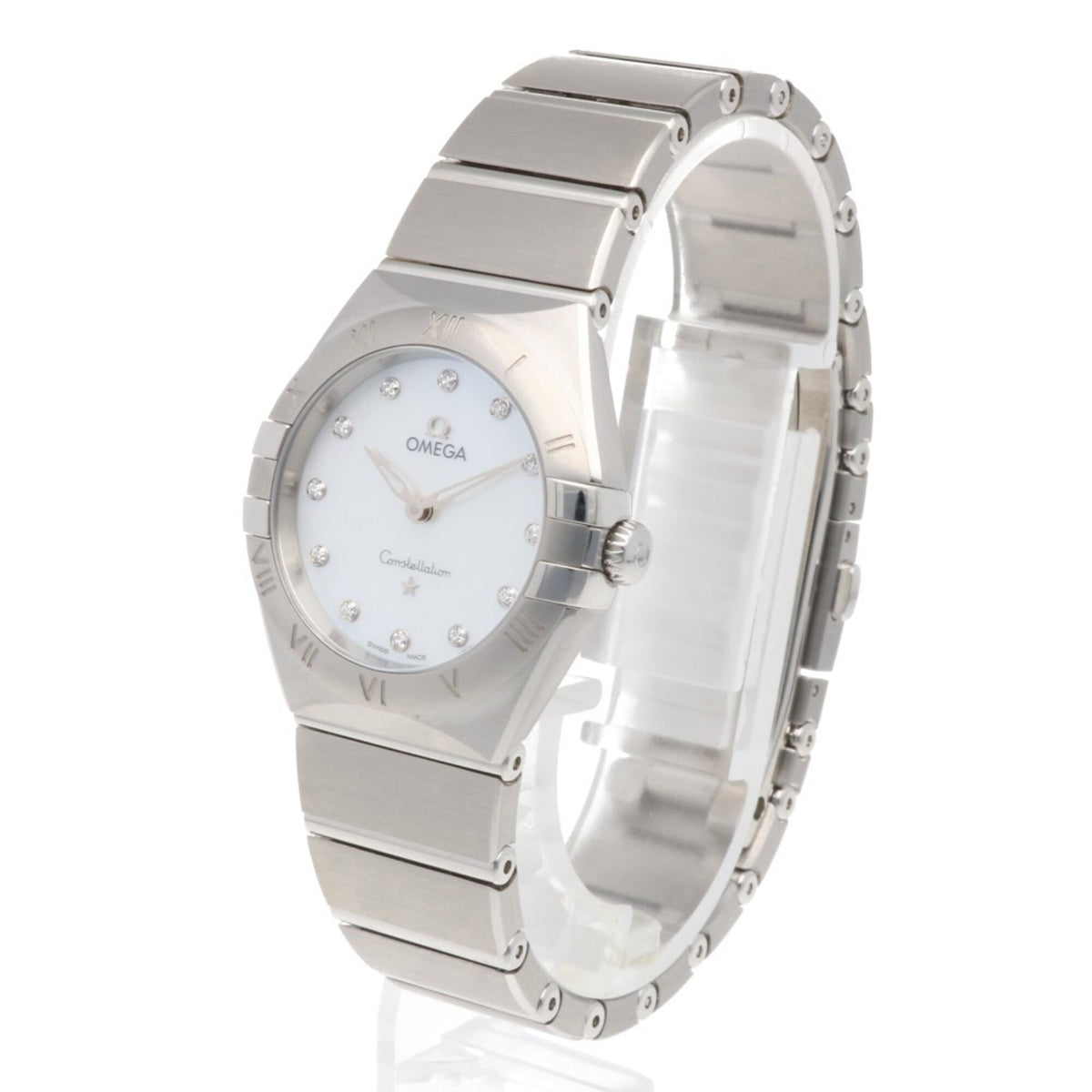 Omega Constellation 131.10.28.60.55.001 Horloge met witte wijzerplaat, 28 mm