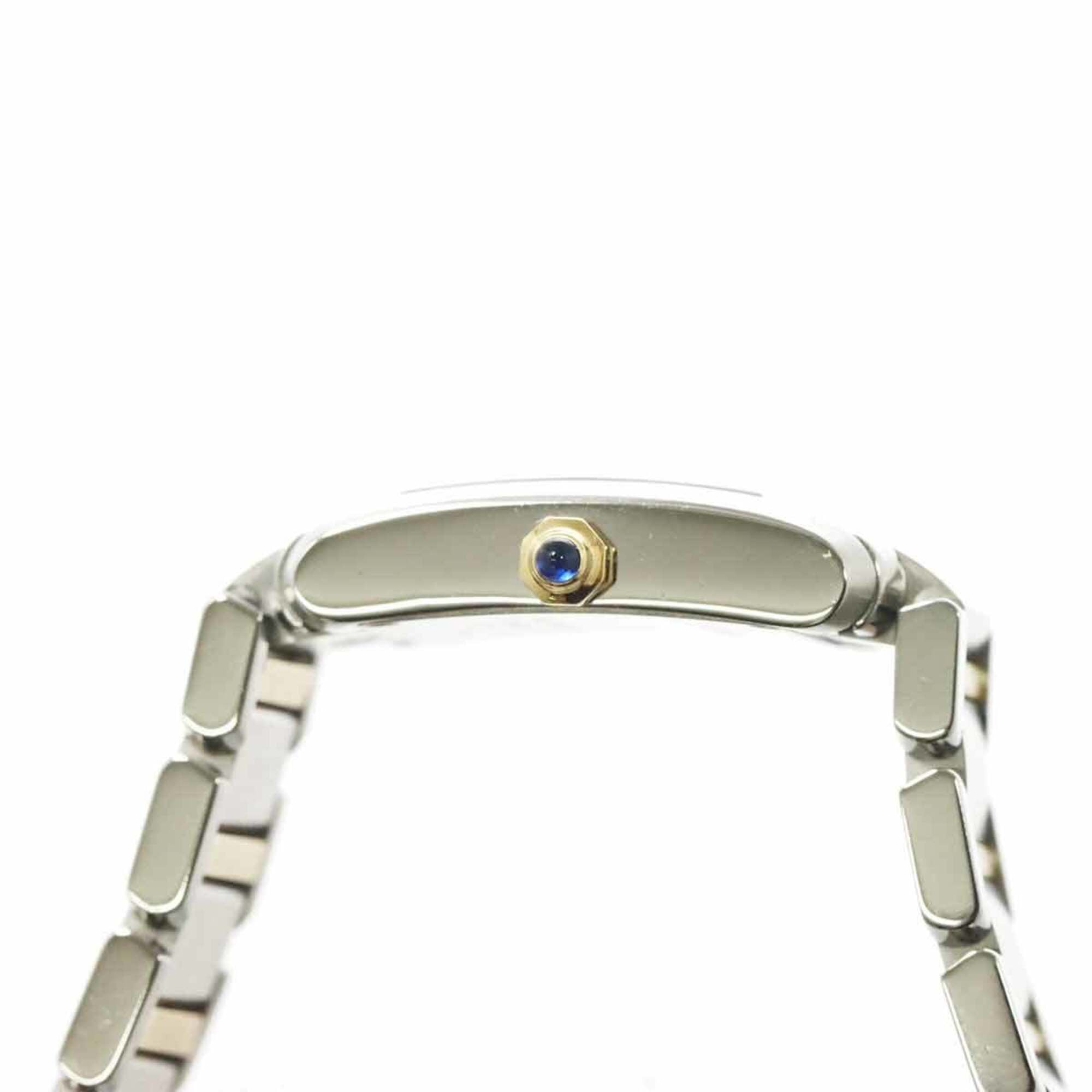 Cartier Tank Francaise SM Two-Tone W51007Q4 Wo Ivory 18K Yellow Gold Quartz
