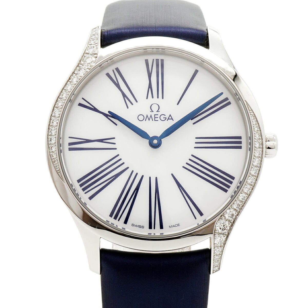 Omega De Ville Tresor Side Diamond 428.17.36.60.04.001 Weiß Zifferblatt 36 mm Uhr
