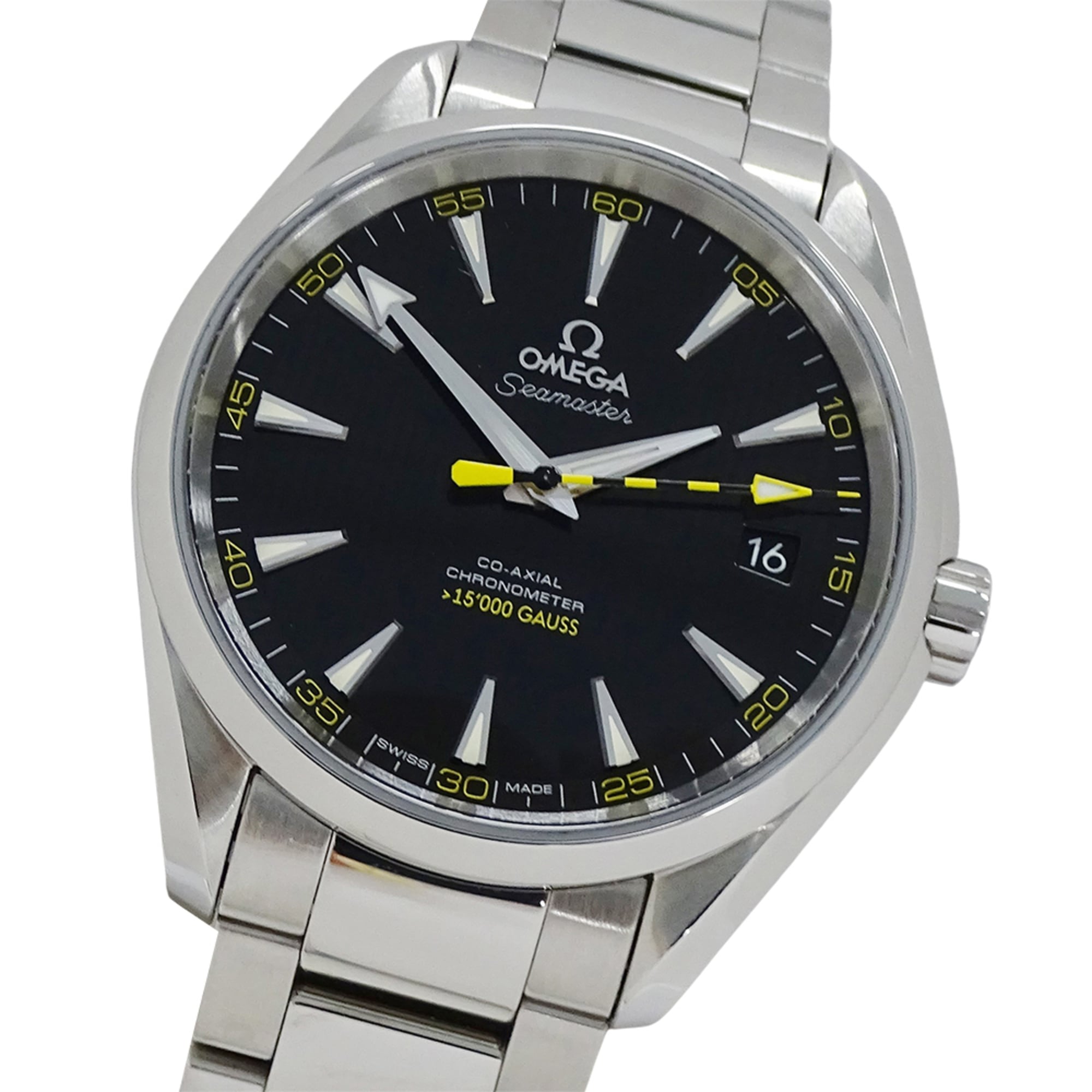 Omega Seamaster Aqua Terra 231.10.42.21.01.002 Men's Watch, Brand Name, 15,000 Gauss, Date, Co-Axial Chronometer, Automatic Movement, Stainless Steel (SS), Polished.