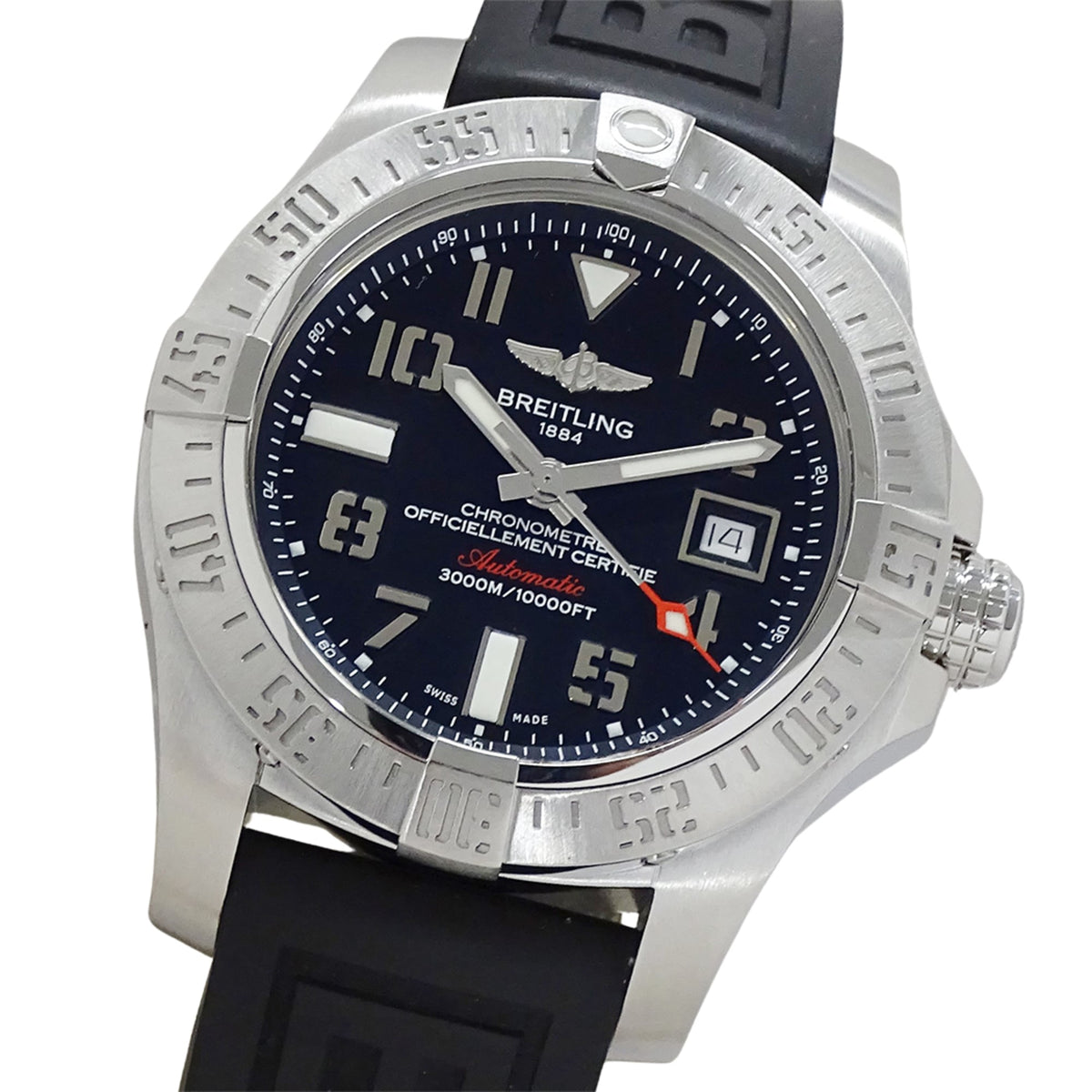 Breitling Avenger II Seawolf A17331 Black Dial 44mm Watch