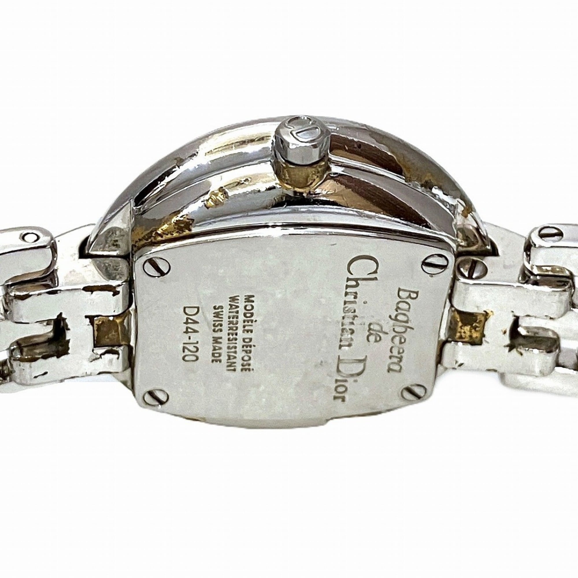 Christian Dior Bacilla-horloge, totaalgewicht 37,8 g, roestvrij staal, quartz uurwerk, wijzerplaat in gunmetal, D44-120
