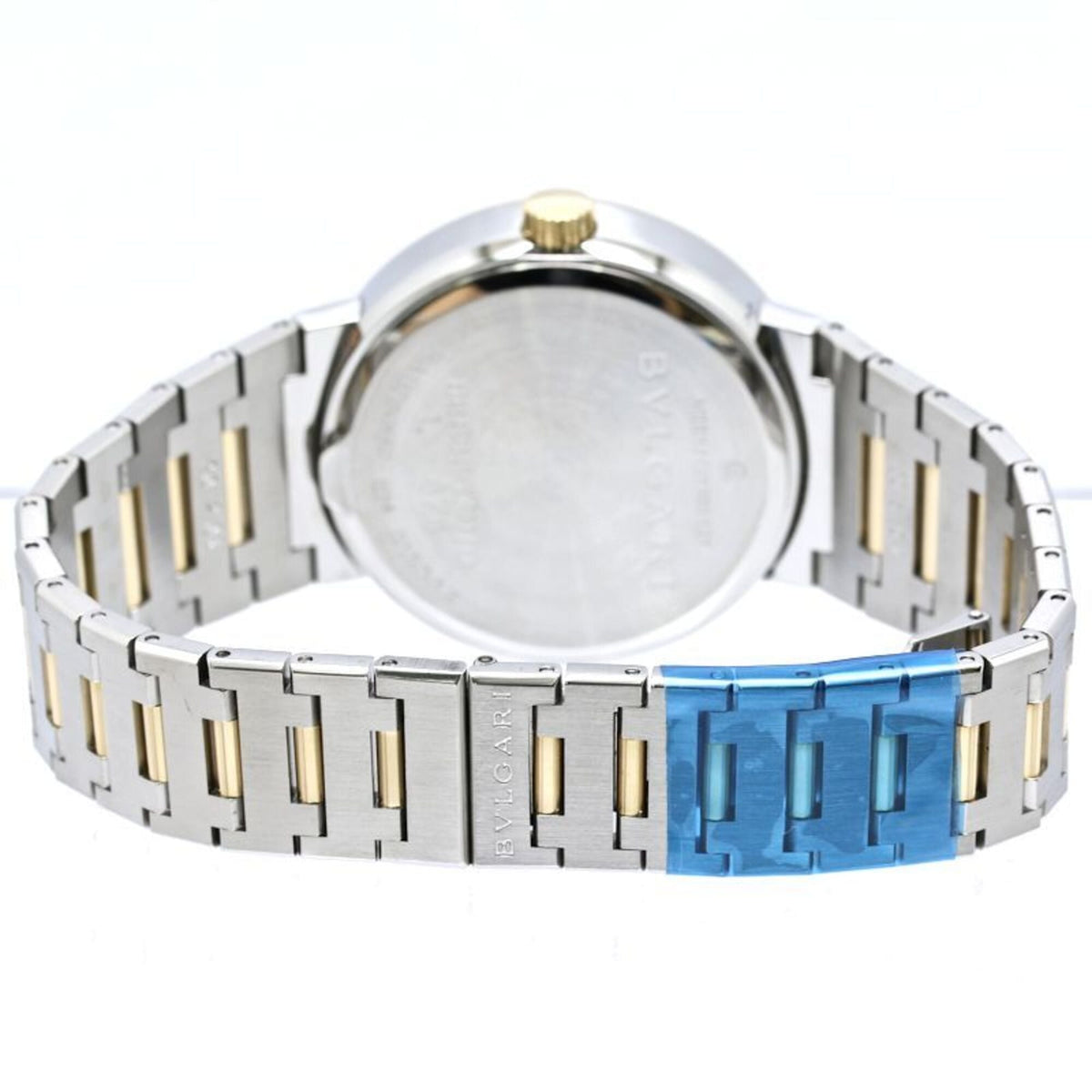 Bvlgari Bulgari Oud model BB38SGDAT BB38SGDAT BB38SGAUTO Horloge met zwarte wijzerplaat, 38 mm