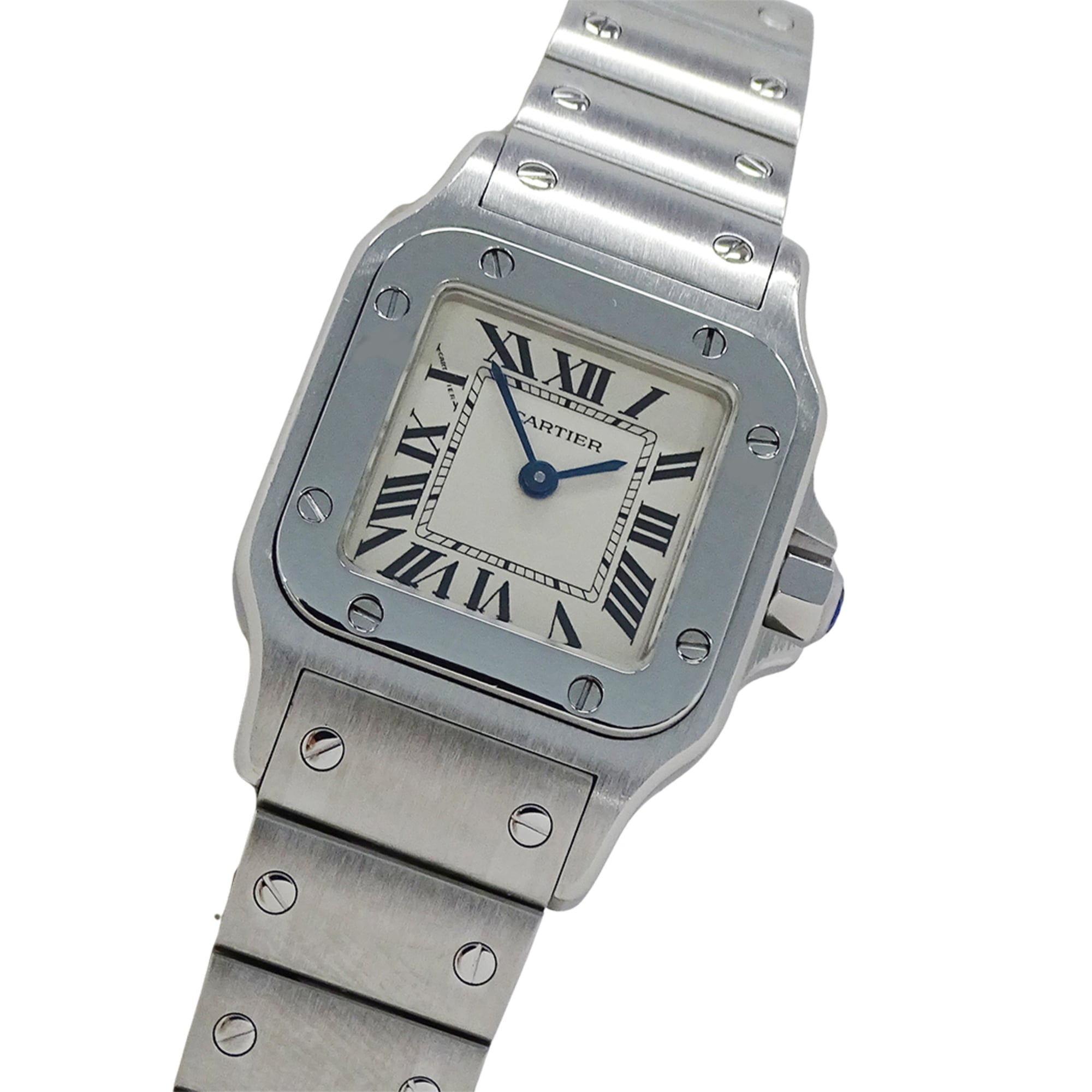 Cartier Santos Galbee SM W20056D6 Ivory Dial 24mm Watch