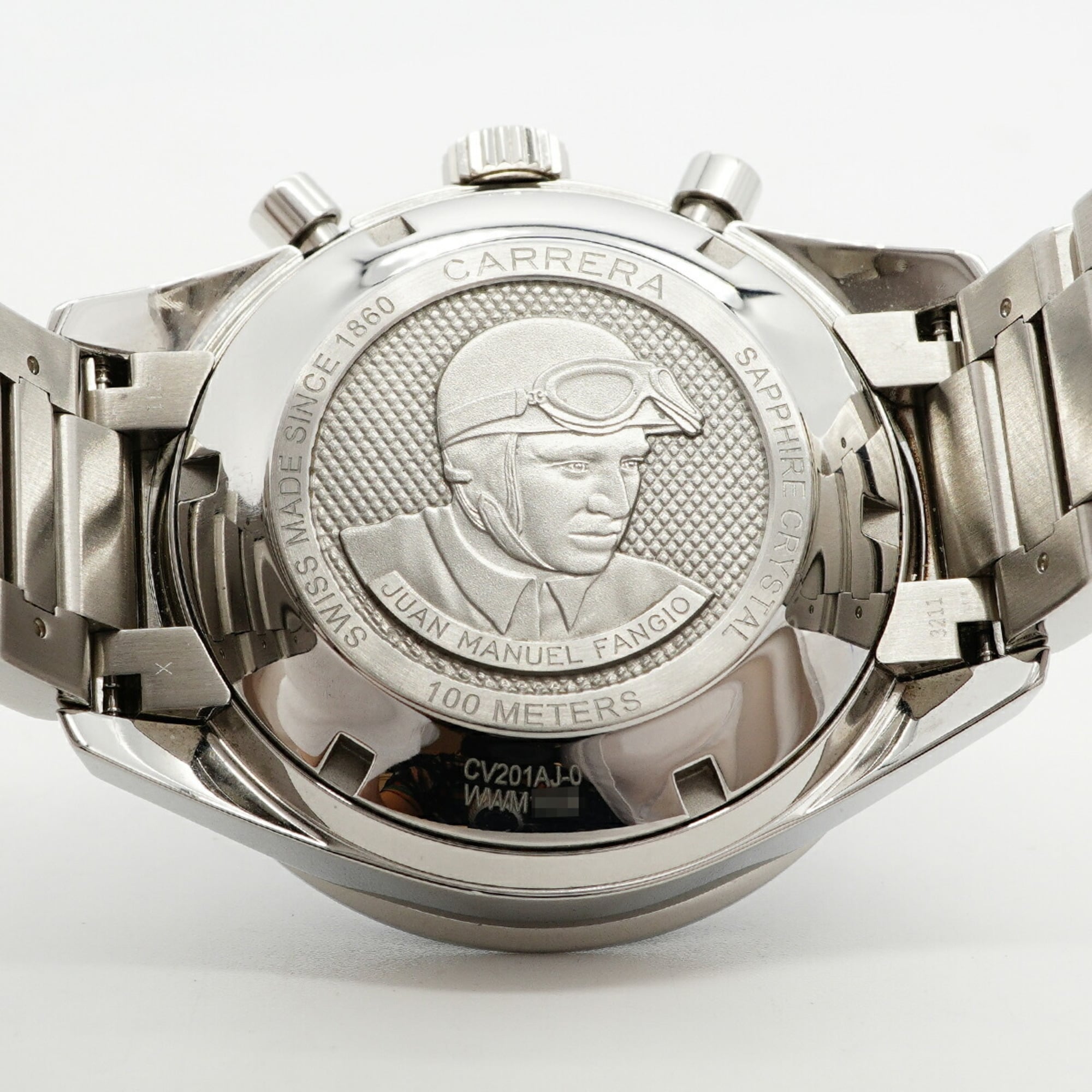 TAG Heuer Carrera Calibre 16 CV201AJ herenhorloge met zwarte wijzerplaat