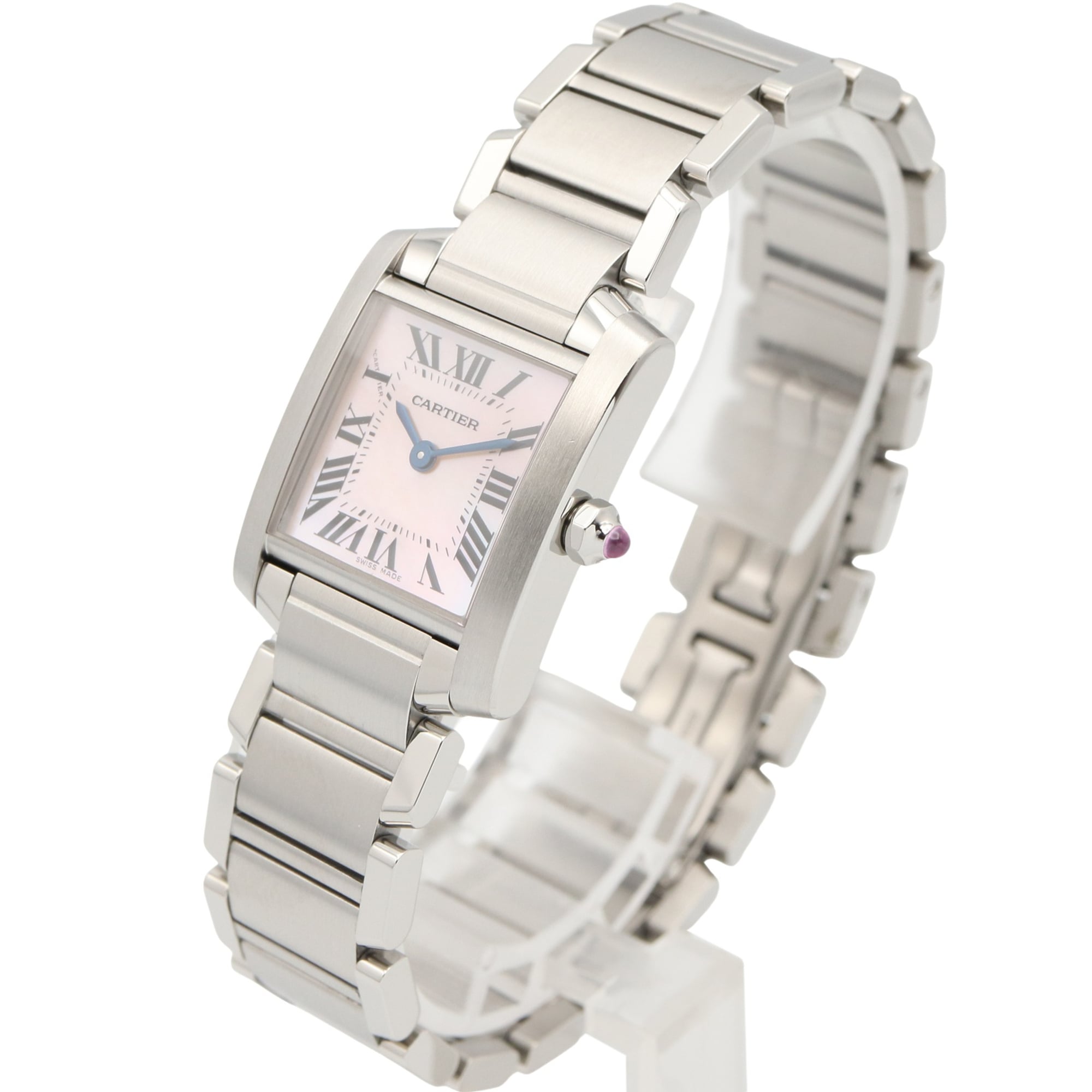 Cartier Tank Française SM W51028Q3 Pink Dial 20mm Watch