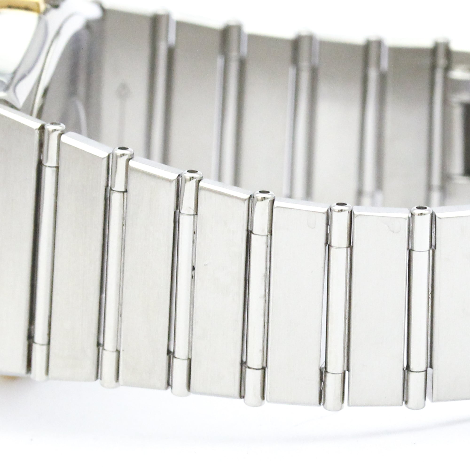 OMEGA Constellation Herrenuhr 18 Karat Gold Edelstahl Quarz 396.1080