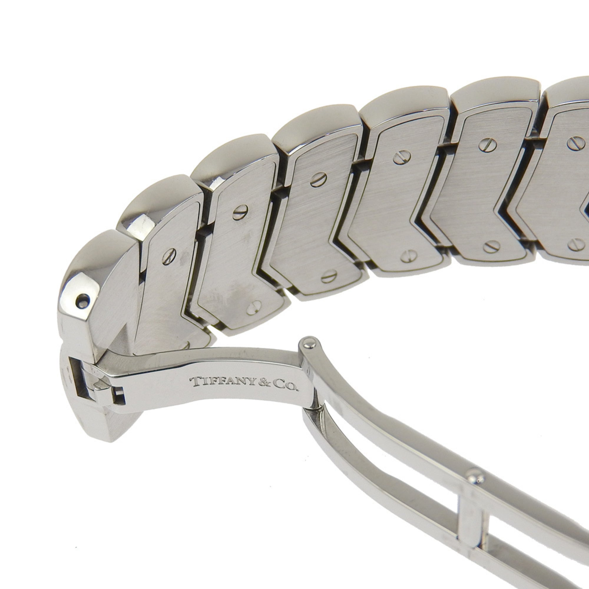 Tiffany & Co. Tisolo-dameshorloge Z6301.10, roestvrij staal, quartz, analoge wijzerplaat, zwarte wijzerplaat