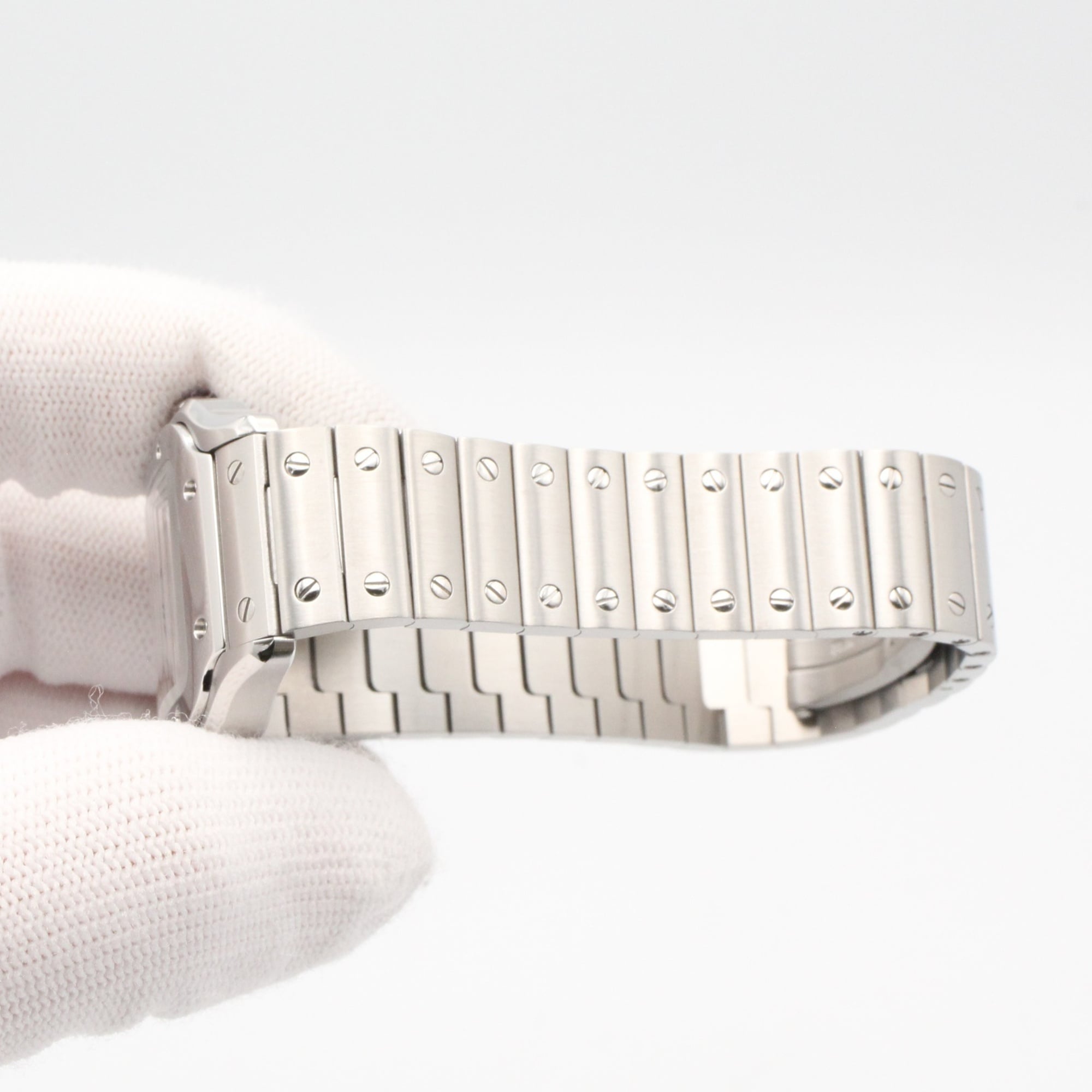 Cartier Santos WSSA0082 Silver Dial Stainless steel 27mm Watch