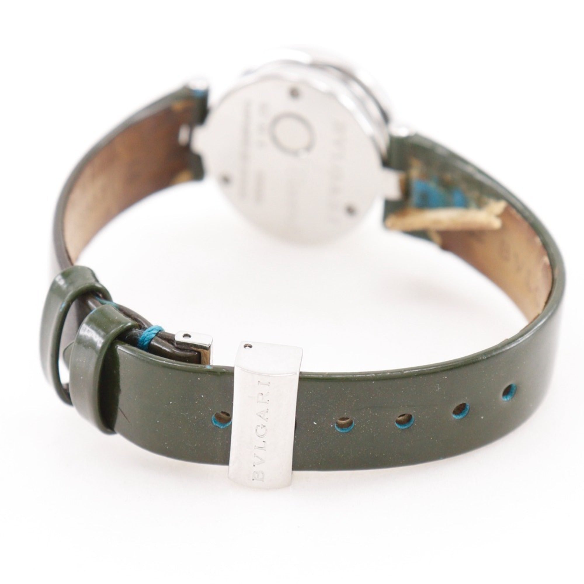 Bulgari BVLGARI Bzero1 Horloge BZ22S Roestvrij staal Kwarts Analoog Blauwe parelmoeren wijzerplaat Dames