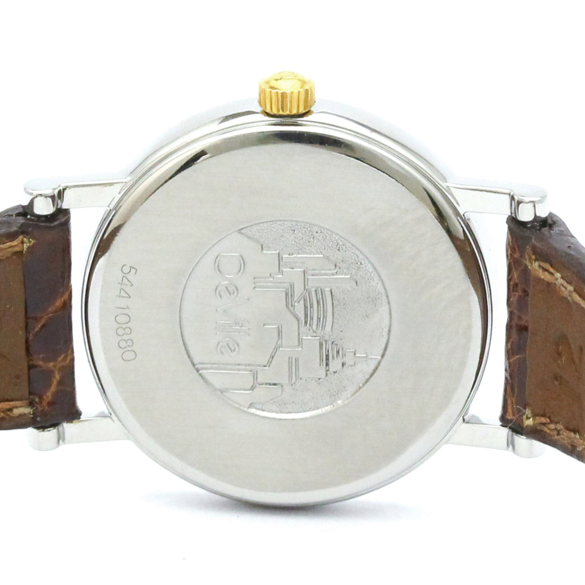 Omega De Ville 595.1111 horloge met gouden wijzerplaat, 23 mm