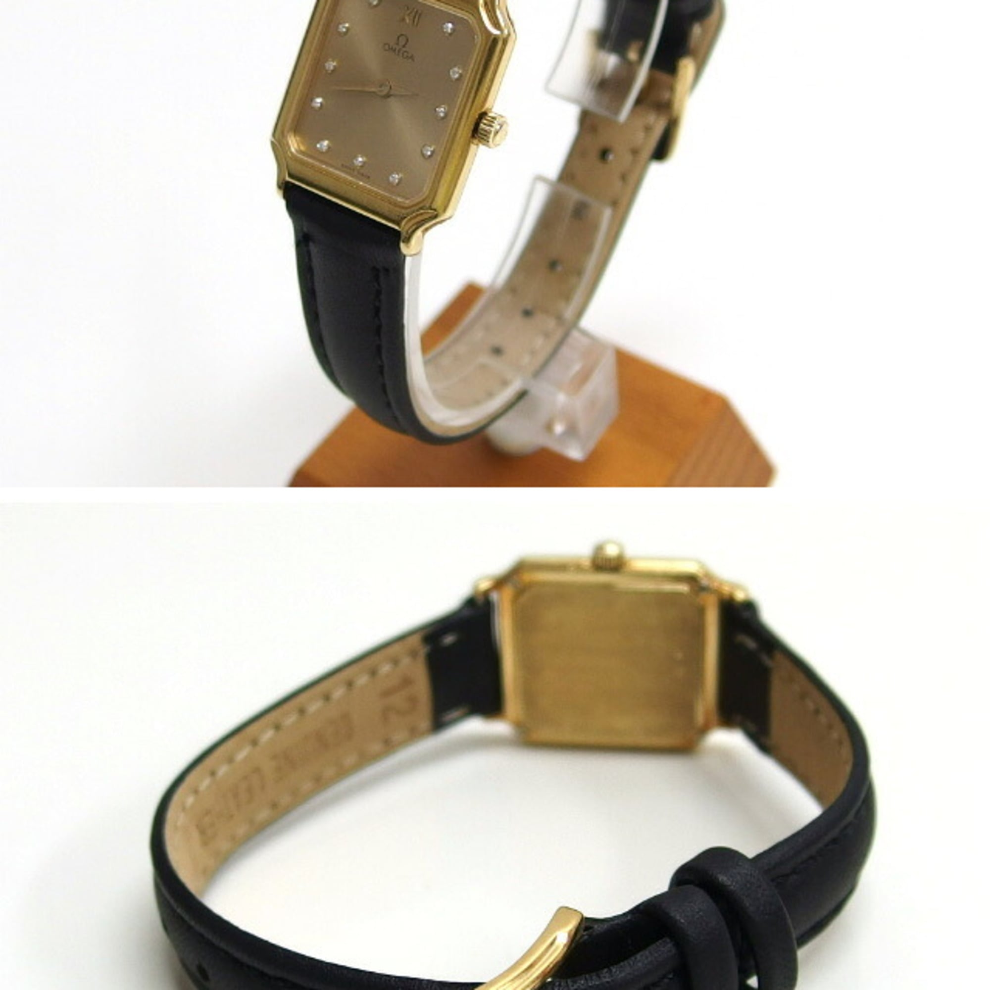 Omega De Ville 11-Diamond Gold Dial 20mm Watch