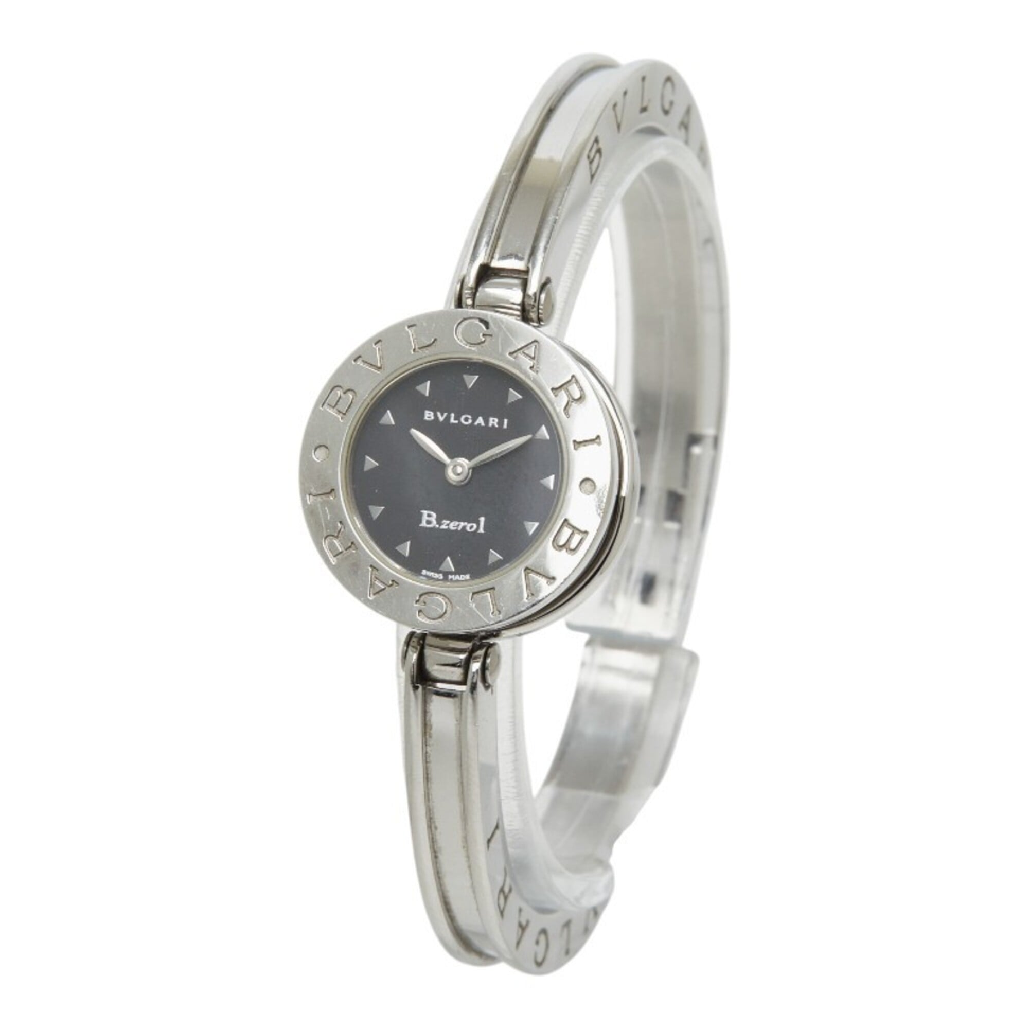 Bvlgari B.zero1 Bangle BZ22SS Black Dial 22mm Watch