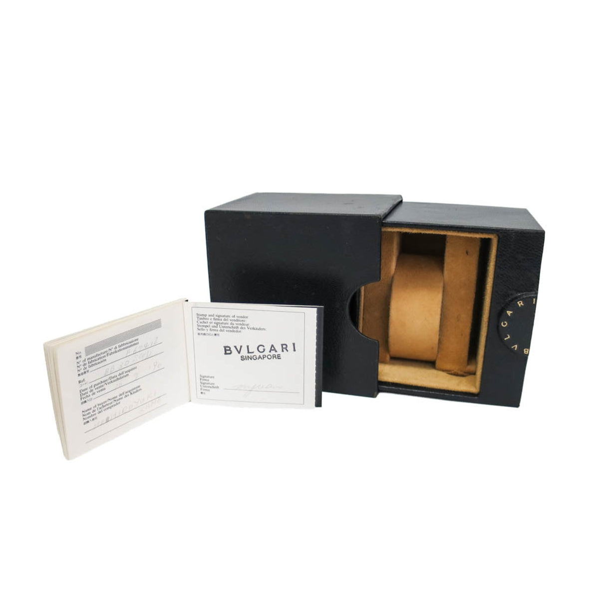 Bvlgari Bvlgari Bvlgari BB30SGD Black Dial 30mm Watch