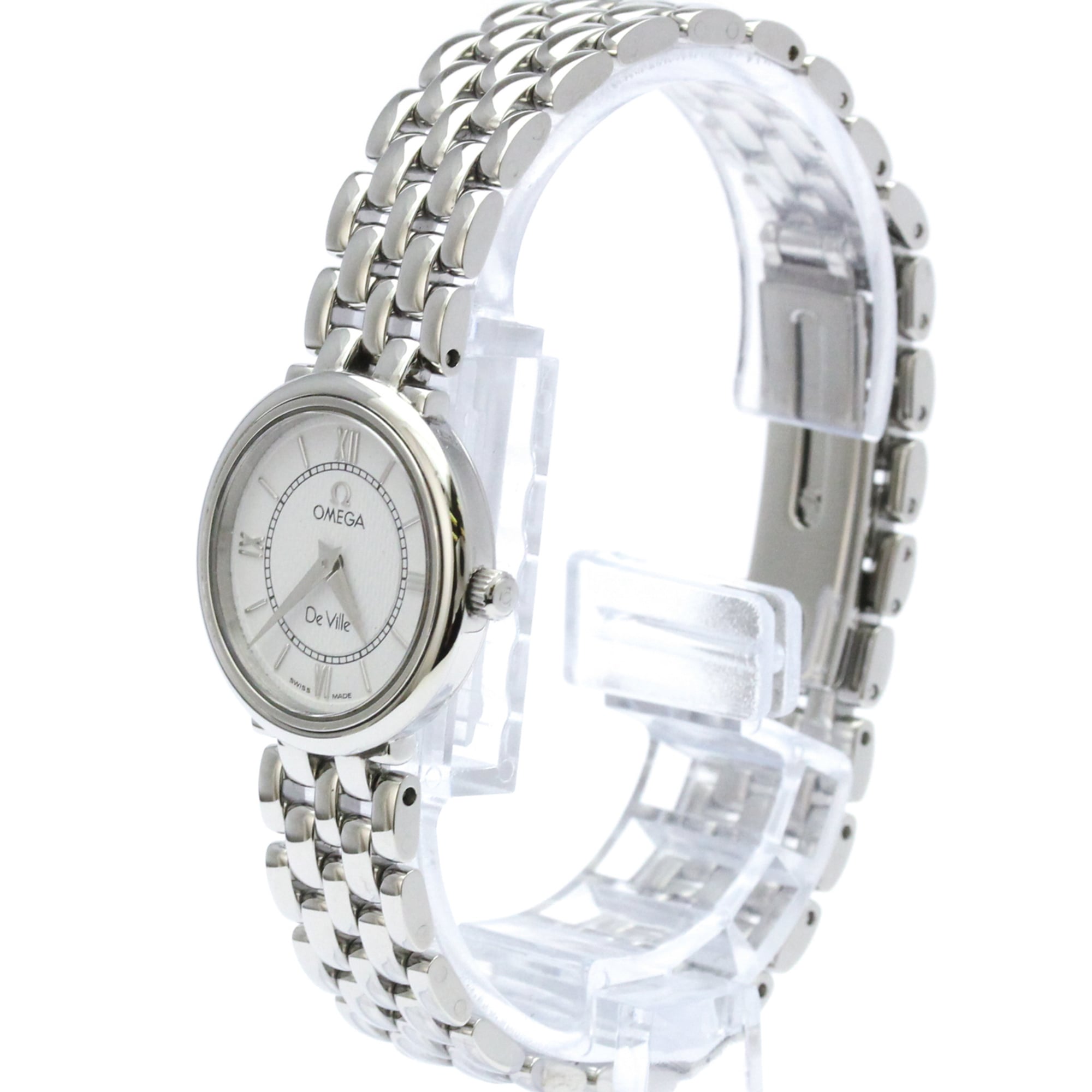 OMEGA De Ville Stainless Steel Quartz Ladies Watch 7574.31 Polished