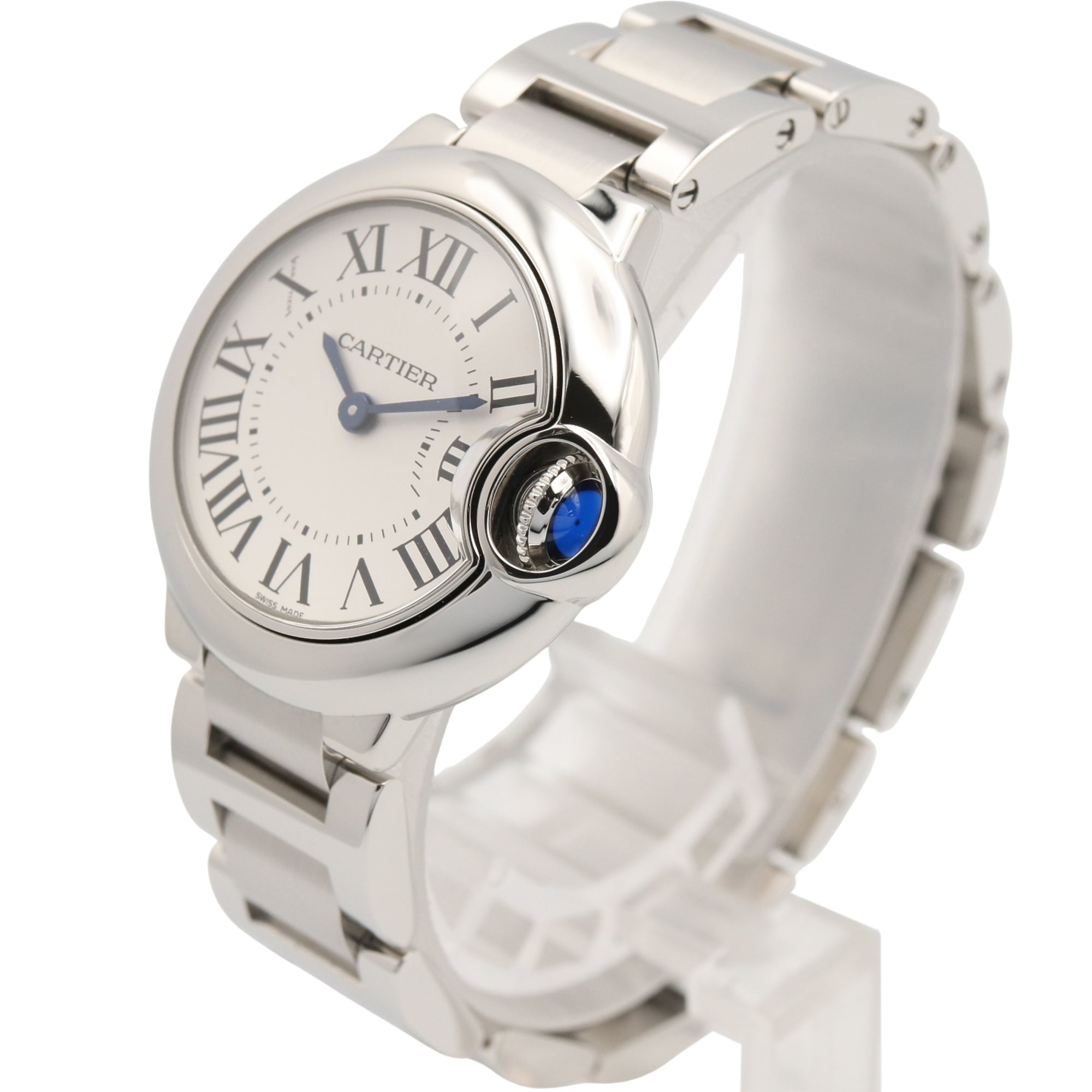 Cartier Ballon Bleu SM W69010Z4 Silver Dial 28mm Watch